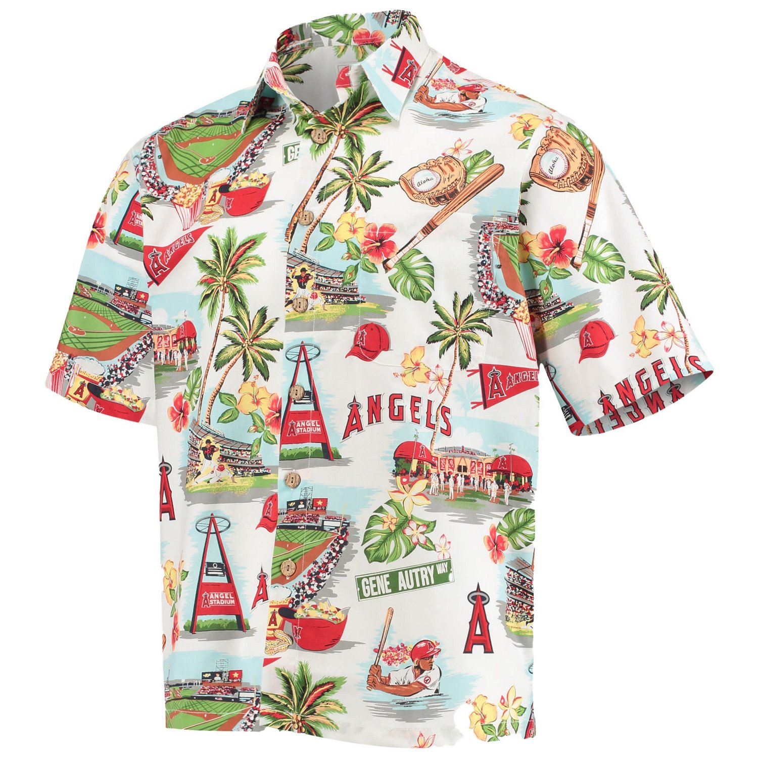 Reyn Spooner Los Angeles Angels Scenic Button-Up Shirt - view number 2