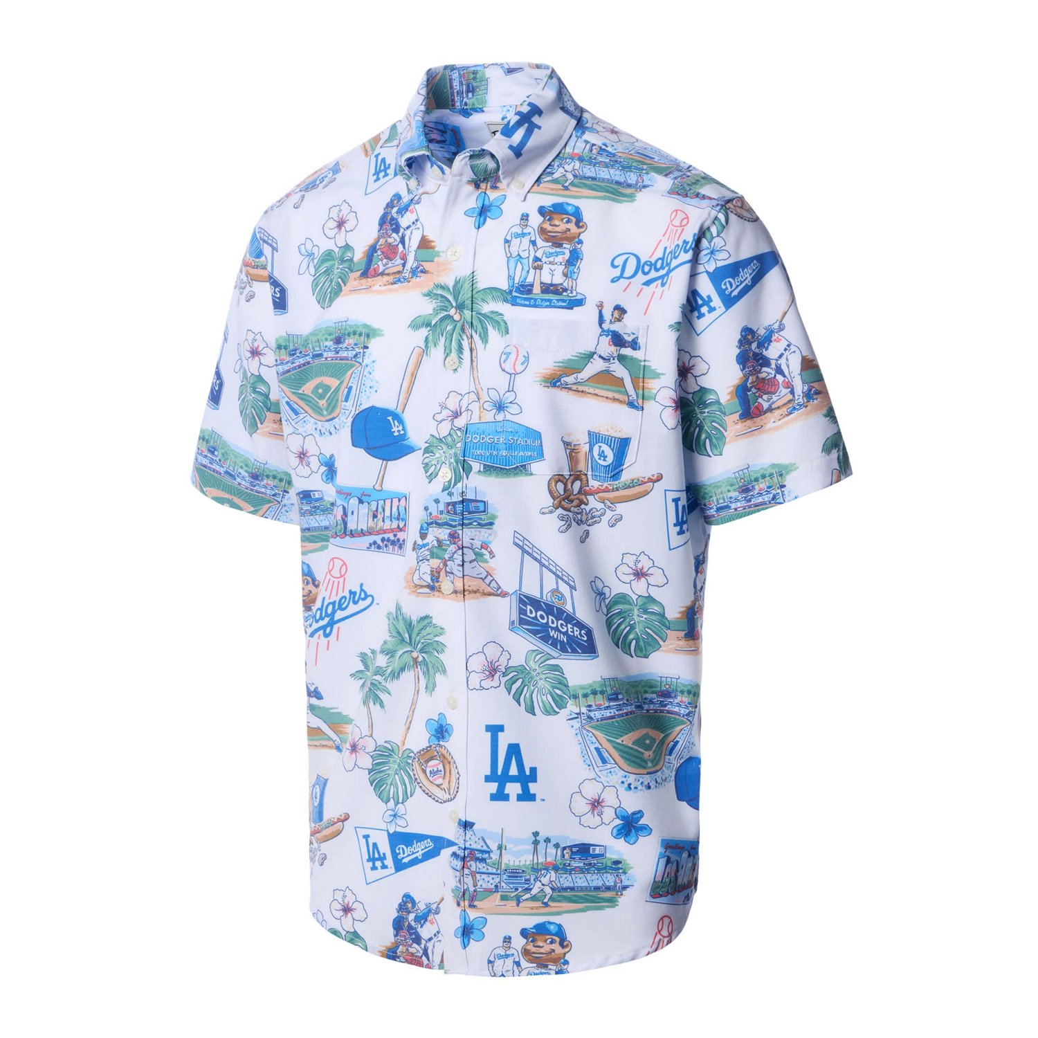 Reyn Spooner Los Angeles Dodgers Scenic Tri-Blend Button-Down Shirt - view number 2
