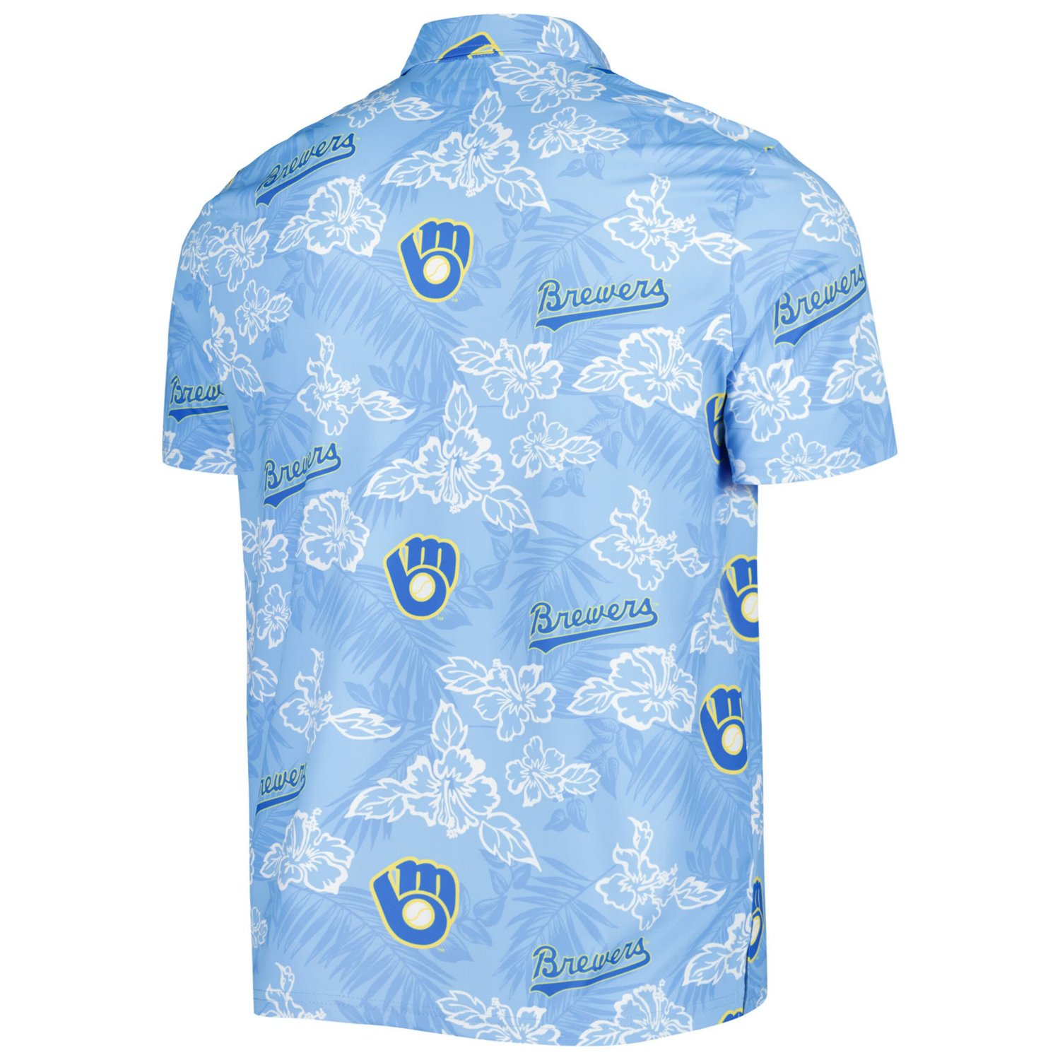 Reyn Spooner Milwaukee Brewers Cooperstown Collection Puamana Print Polo - view number 3