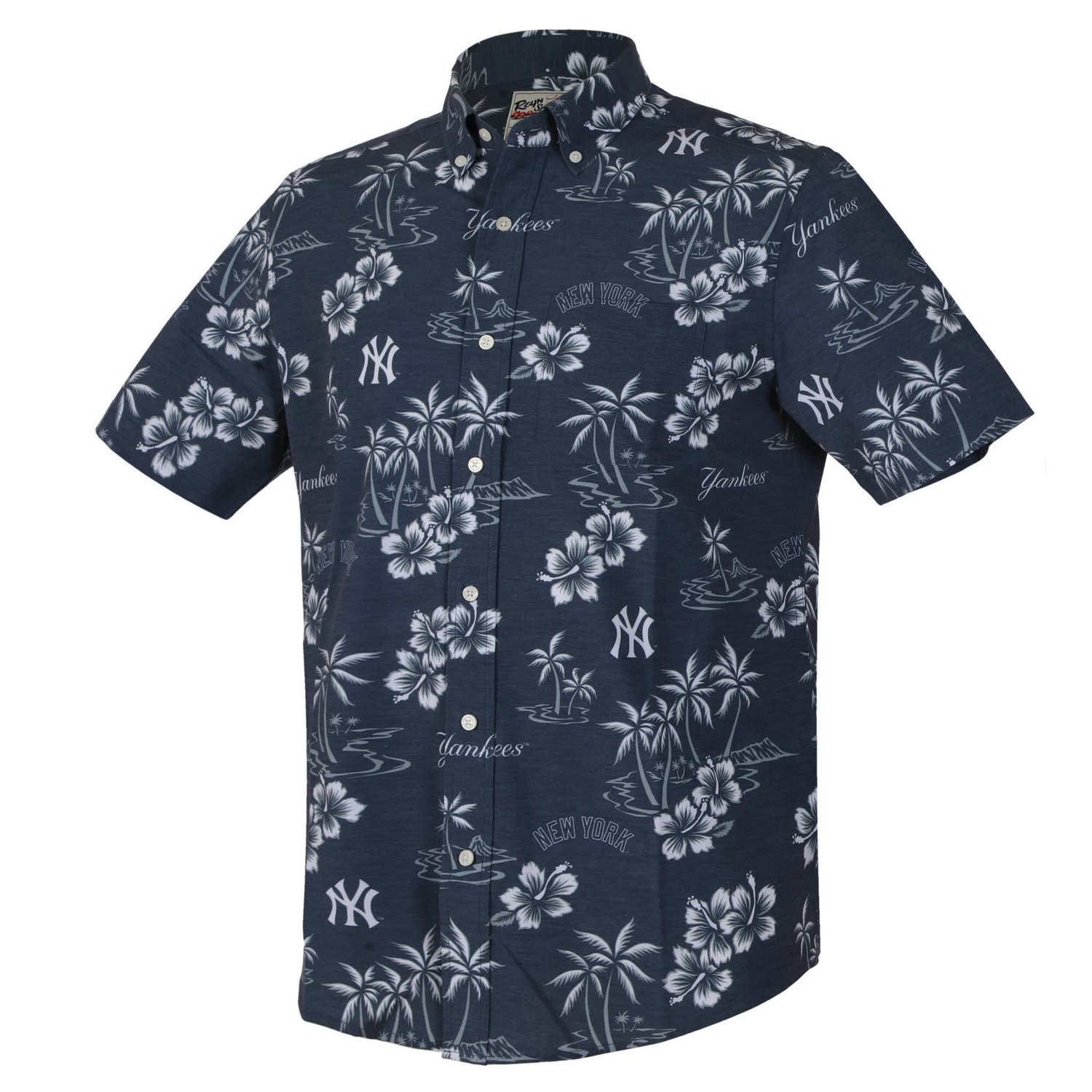 Reyn Spooner New York Yankees Kekai Performance Button-Down Tri-Blend Top - view number 2