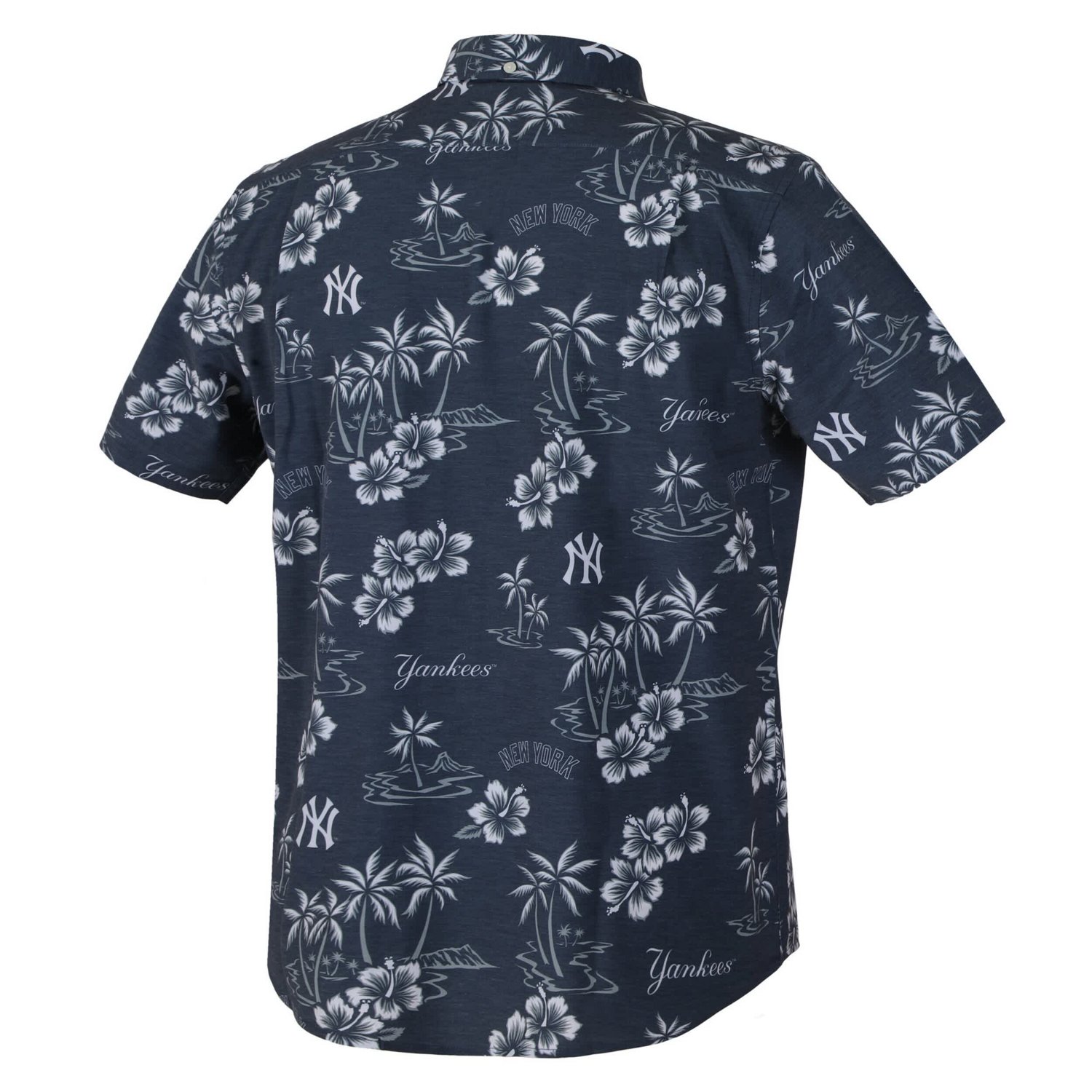 Reyn Spooner New York Yankees Kekai Performance Button-Down Tri-Blend Top - view number 3
