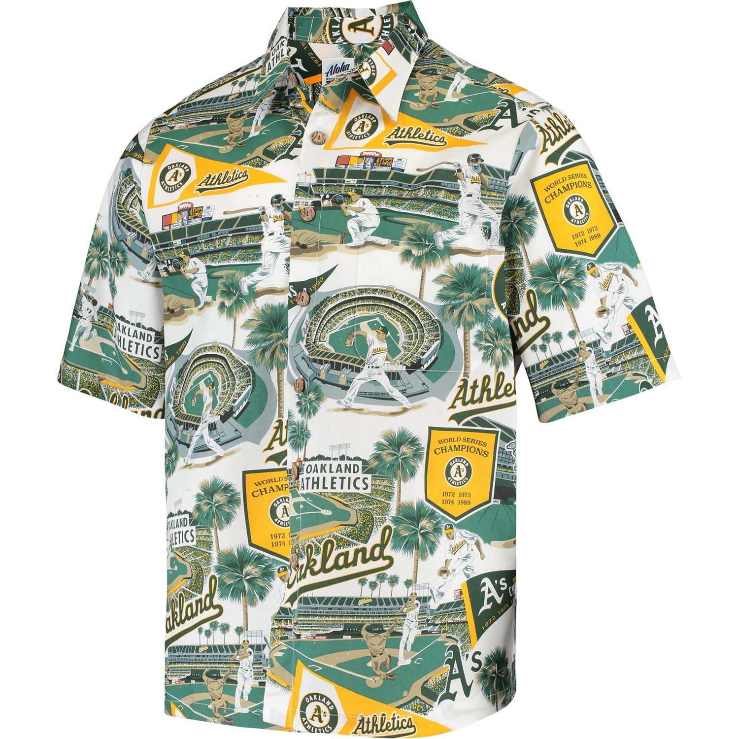Reyn Spooner Oakland Athletics Scenic Button-Up Shirt - view number 2