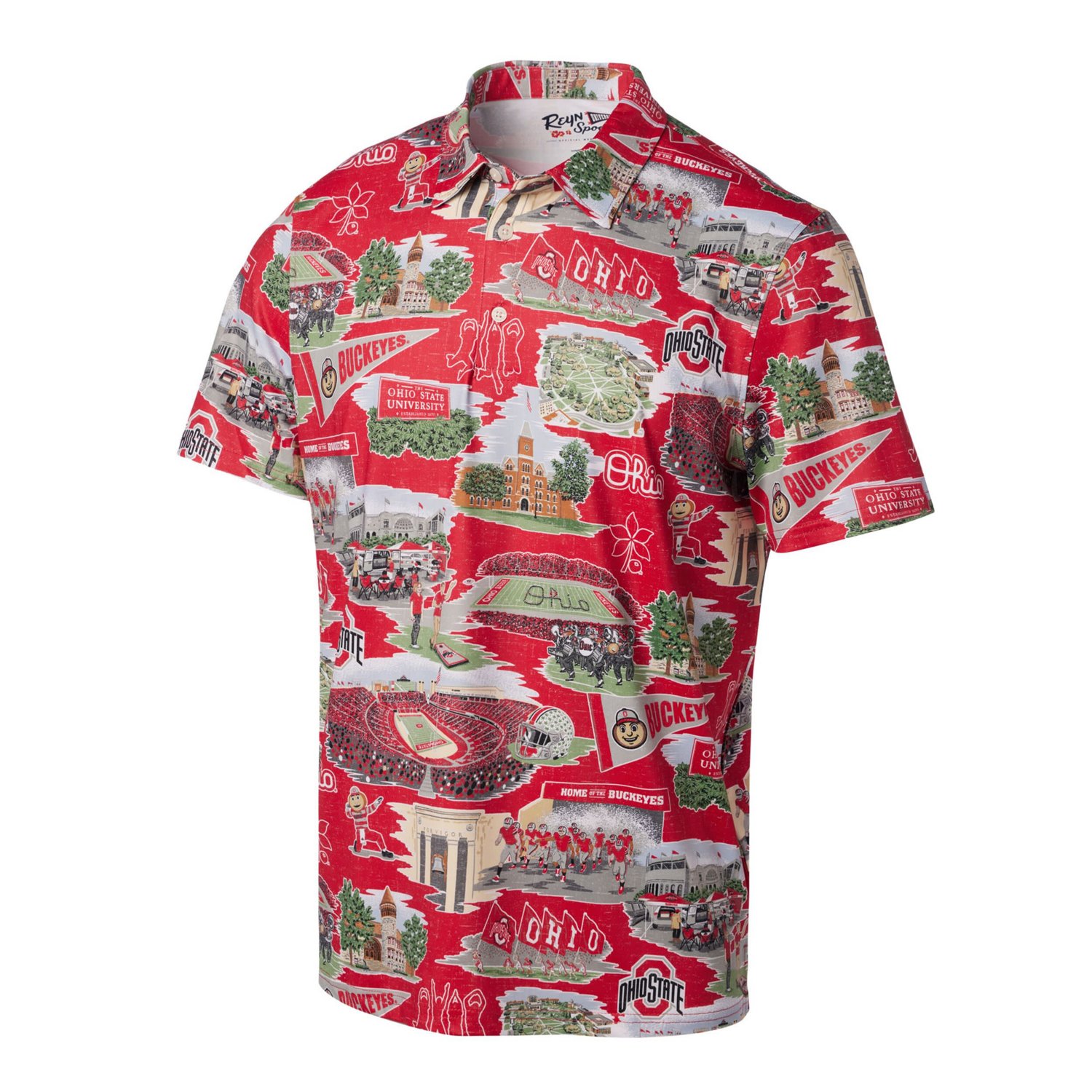 Reyn Spooner Ohio State Buckeyes Scenic Polo