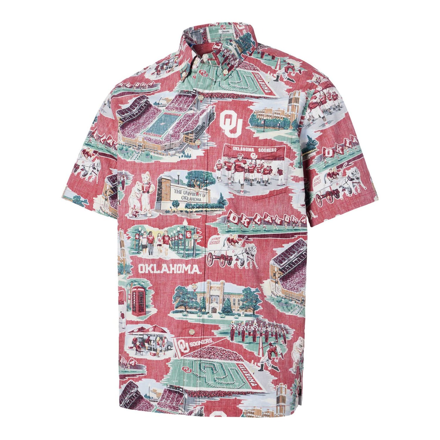 Reyn Spooner Oklahoma Sooners Scenic Button-Down Shirt
