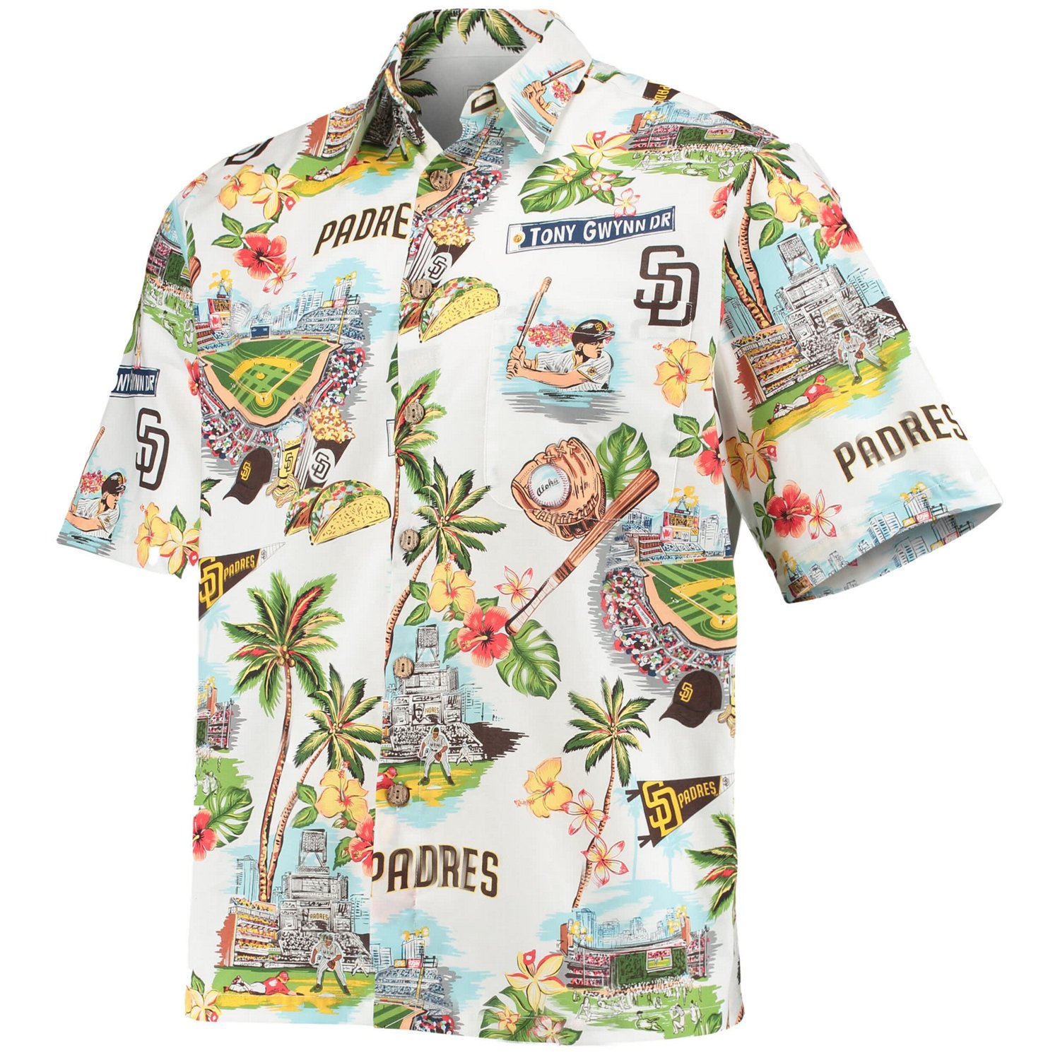Reyn Spooner San Diego Padres Scenic Logo Button-Up Shirt - view number 2