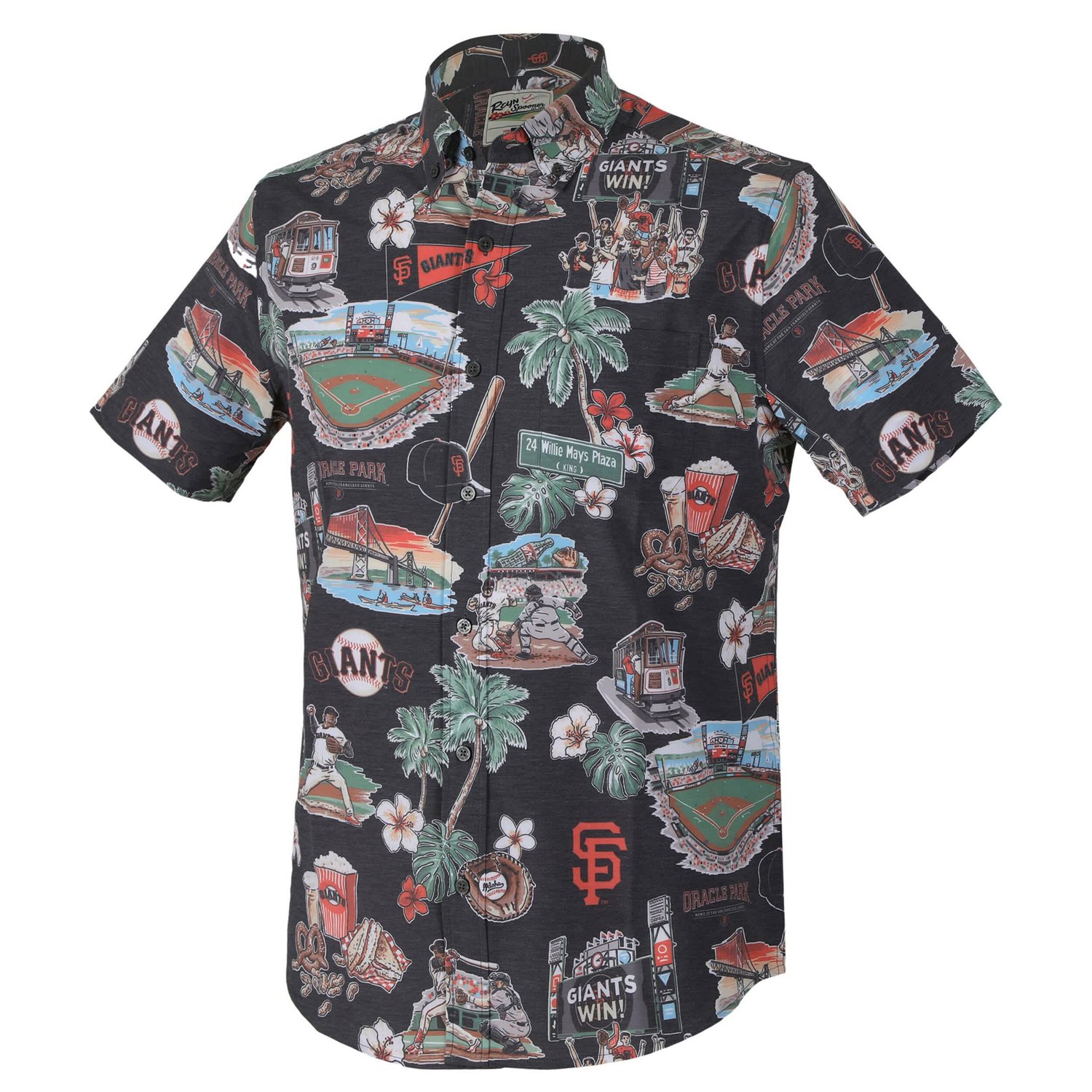 Reyn Spooner San Francisco Giants Scenic Tri-Blend Performance Button-Up Top - view number 2