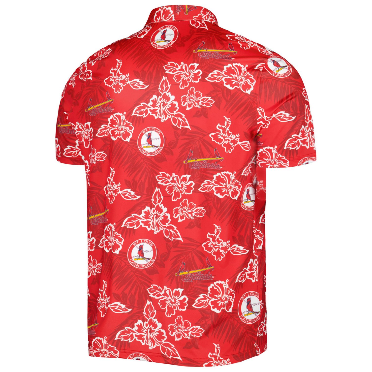Reyn Spooner St Louis Cardinals Cooperstown Collection Puamana Print Polo