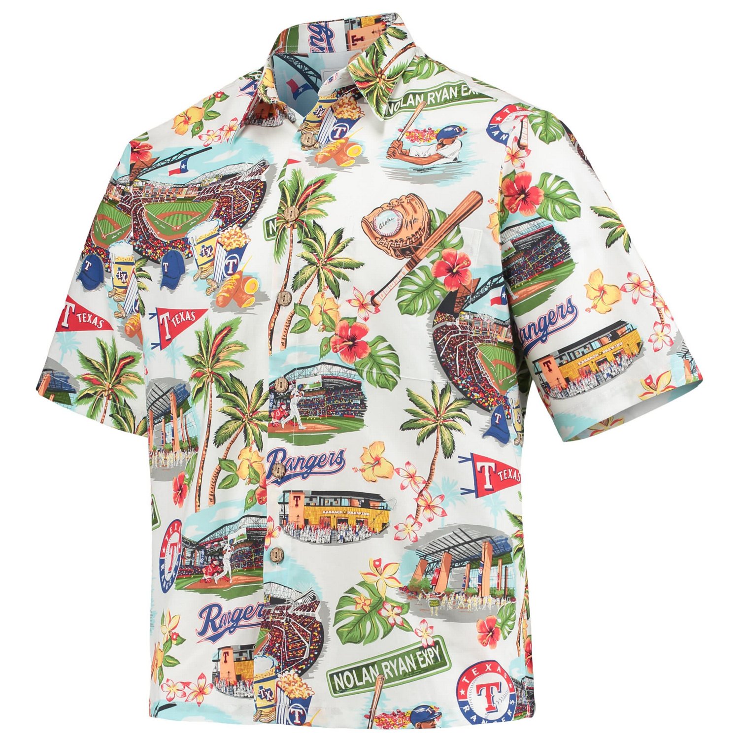 Reyn Spooner Texas Rangers Scenic Button-Up Shirt - view number 2