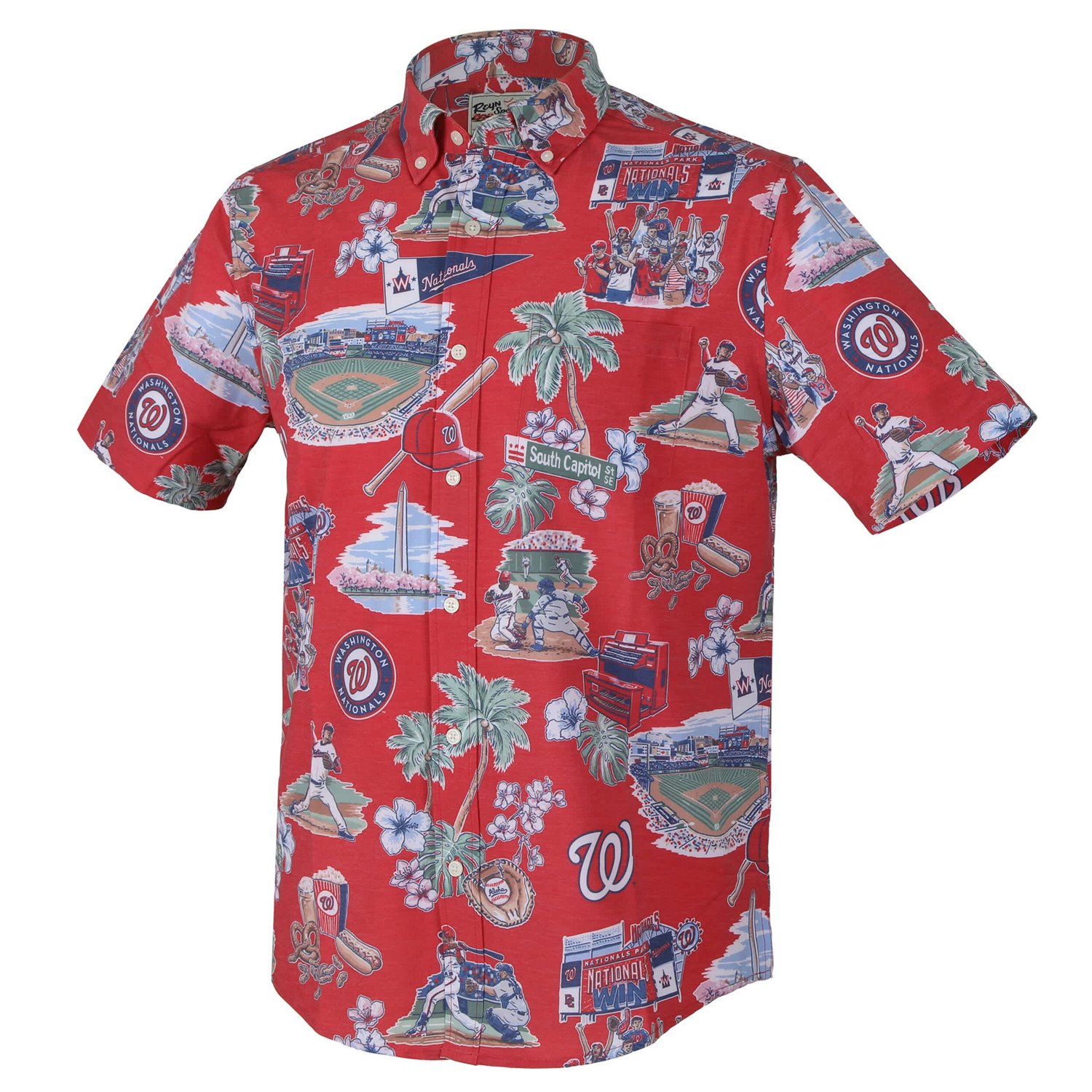 Reyn Spooner Washington Nationals Scenic Tri-Blend Button-Down Shirt - view number 2