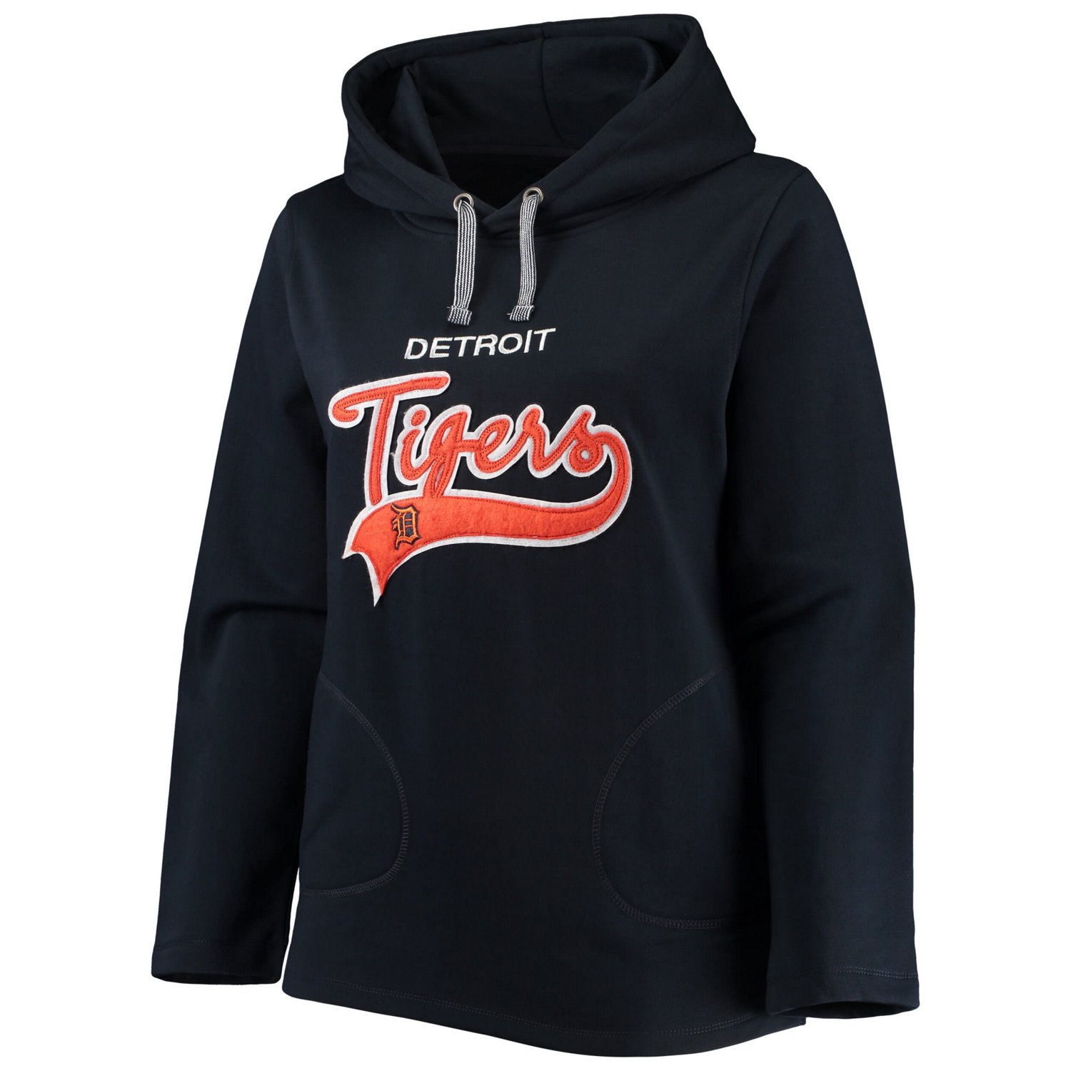 Soft as a Grape Detroit Tigers Plus Size Side Split Pullover Hoodie - view number 2