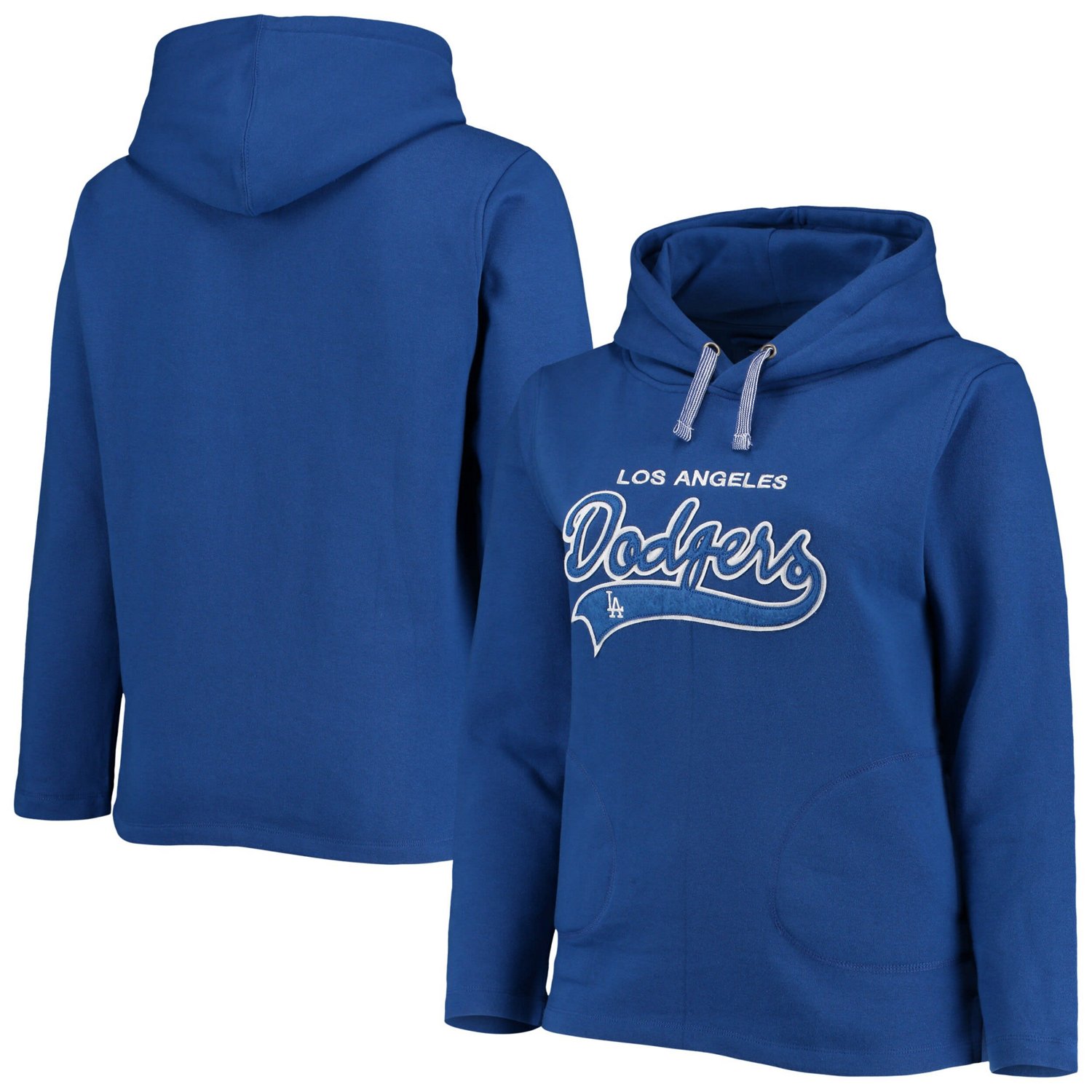 Soft as a Grape Los Angeles Dodgers Plus Size Side Split Pullover Hoodie                                                         - view number 1