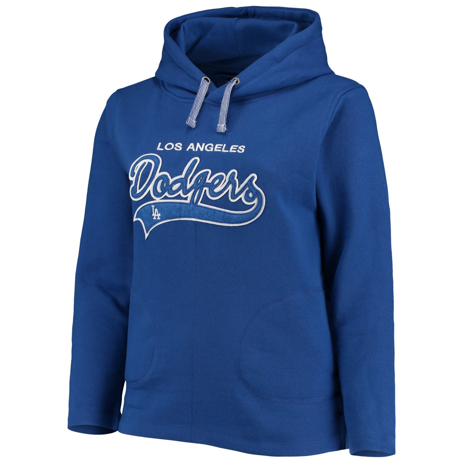 Soft as a Grape Los Angeles Dodgers Plus Size Side Split Pullover Hoodie                                                         - view number 2