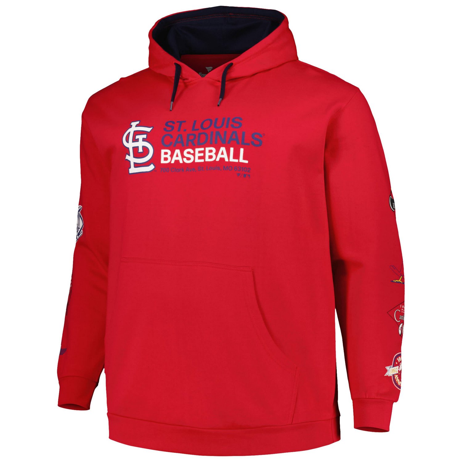 St Louis Cardinals Big  Tall Fleece Pullover Hoodie - view number 2