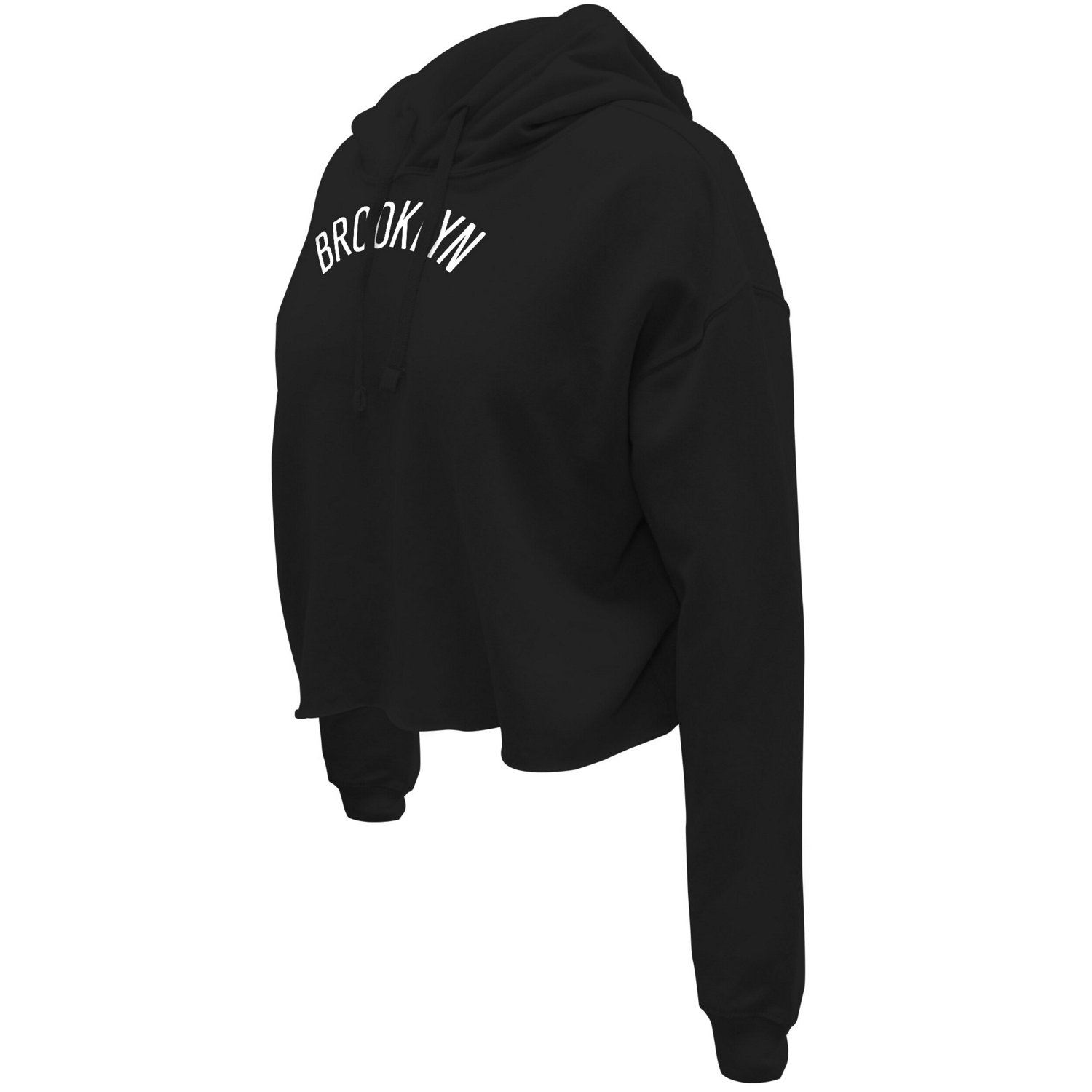 Stadium Essentials Brooklyn Nets Origins Script Cropped Pullover Hoodie                                                          - view number 2