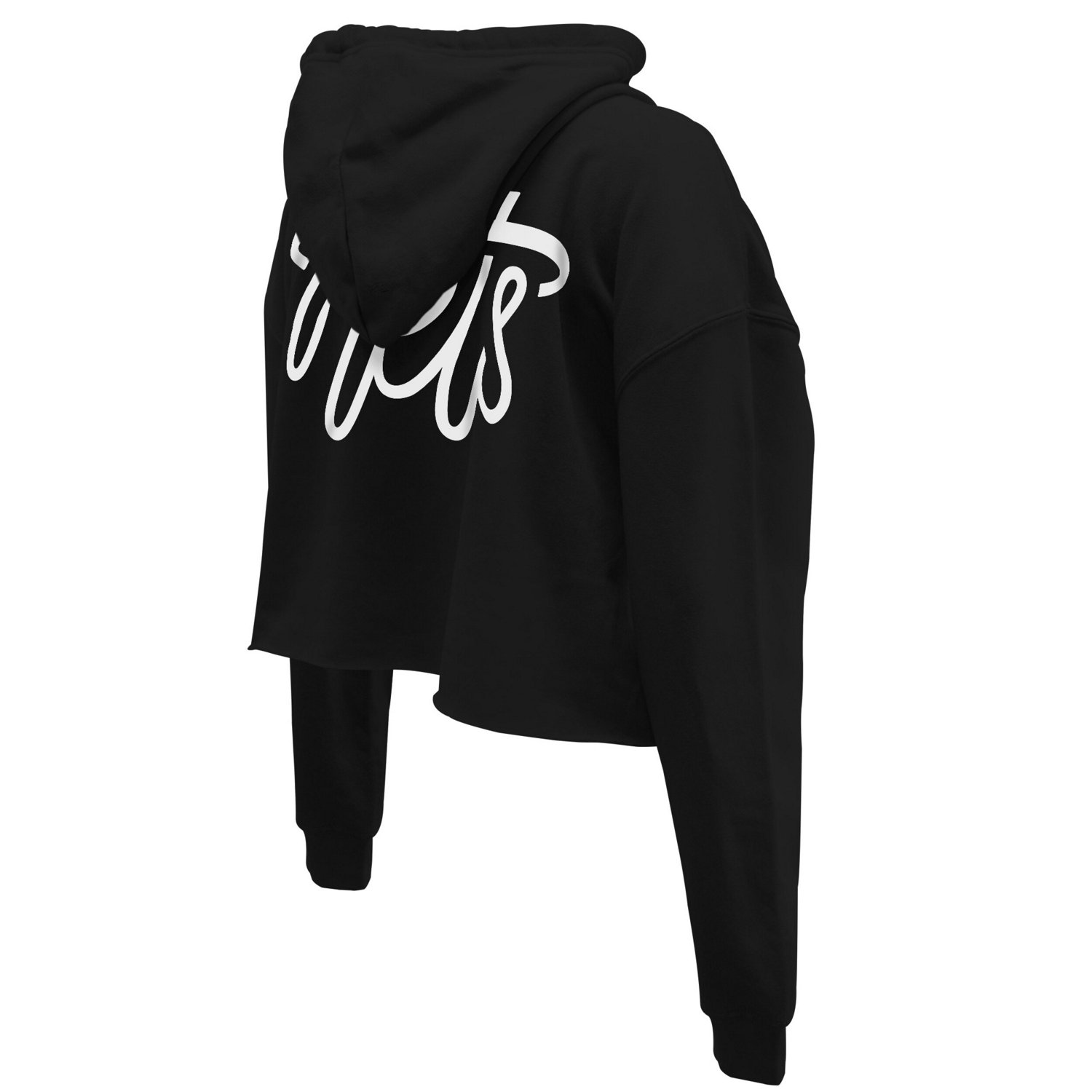 Stadium Essentials Brooklyn Nets Origins Script Cropped Pullover Hoodie                                                          - view number 3