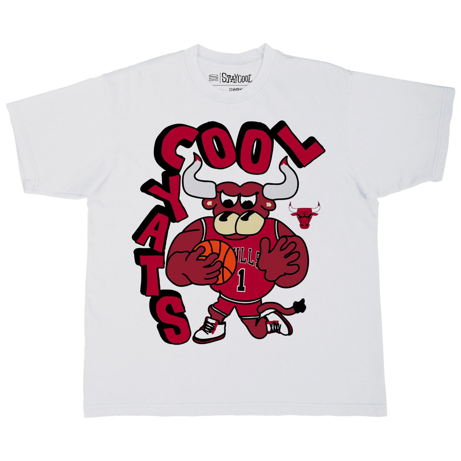 Stadium Essentials Chicago Bulls NBA x Staycool Mascot Oversized T-Shirt - view number 2