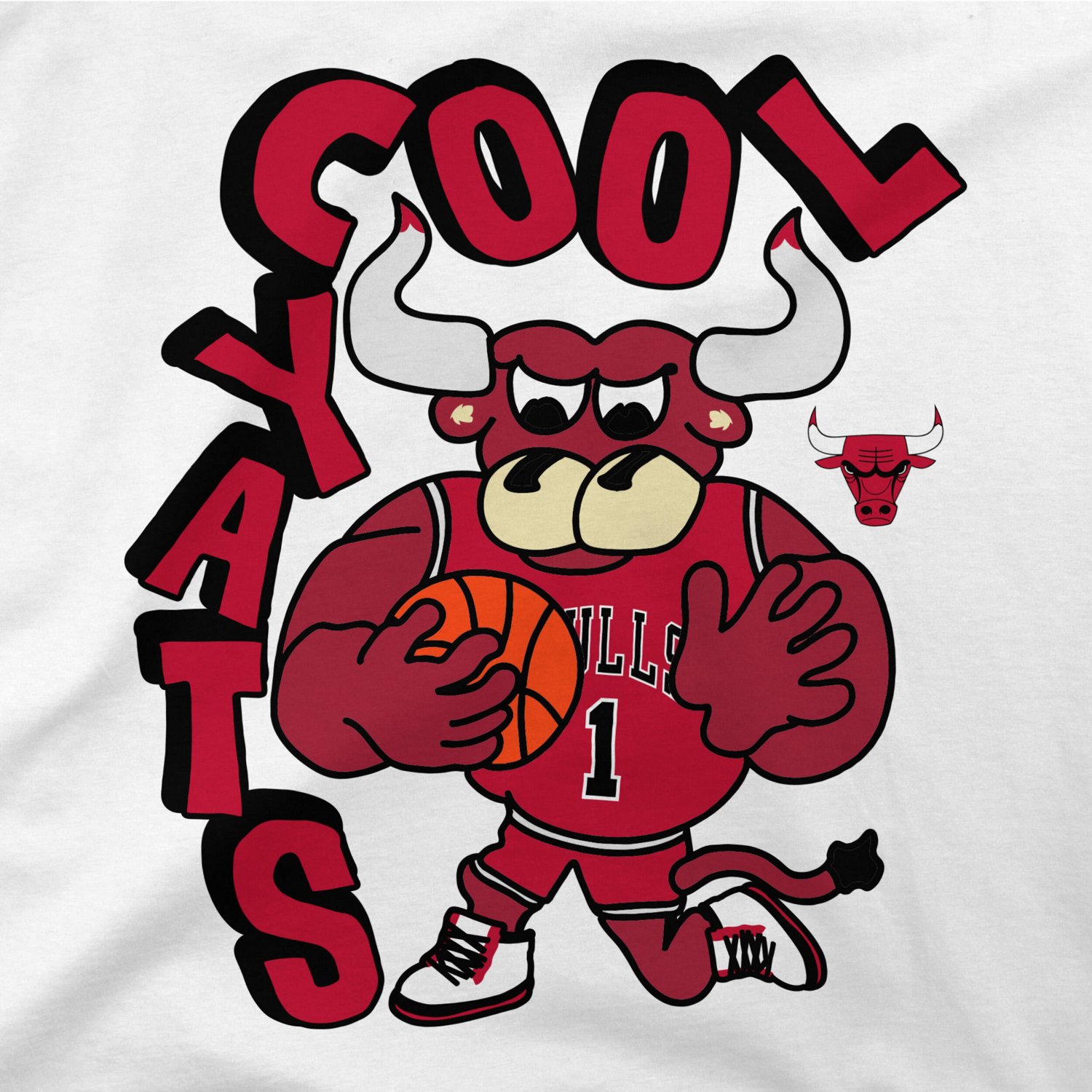 Stadium Essentials Chicago Bulls NBA x Staycool Mascot Oversized T-Shirt - view number 4