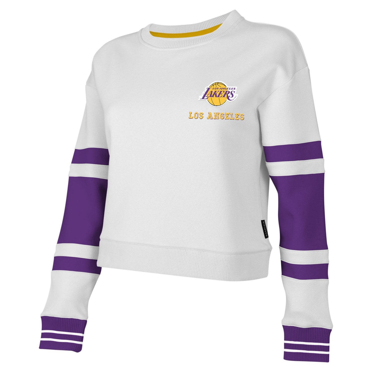 Stadium Essentials Los Angeles Lakers Scrimmage Cropped Pullover Sweatshirt - view number 2