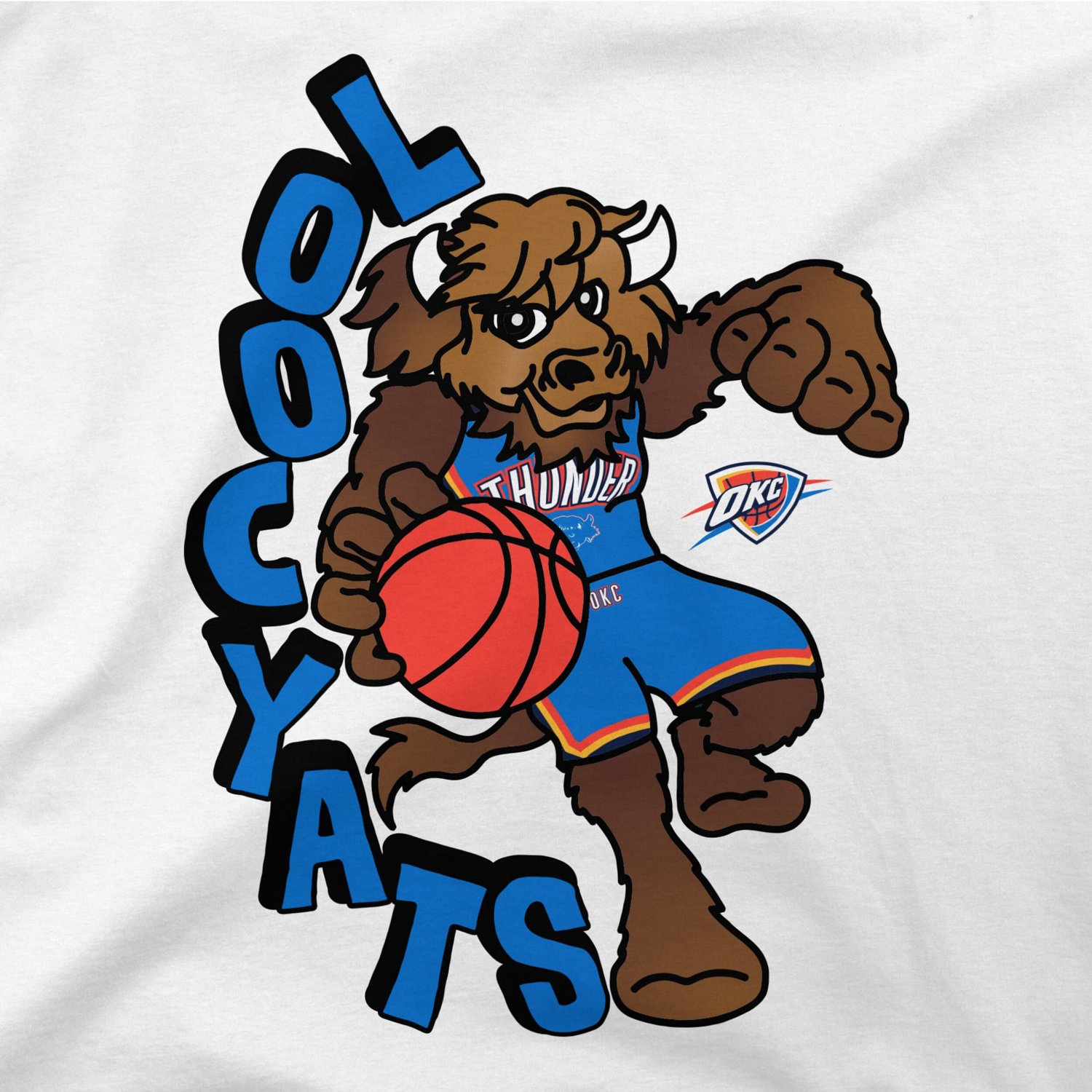 Stadium Essentials Oklahoma City Thunder NBA x Staycool Mascot Oversized T-Shirt - view number 4