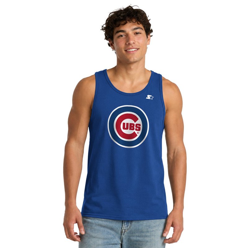 Starter Men's Chicago Cubs Screen-Print Tank Top - Royal
