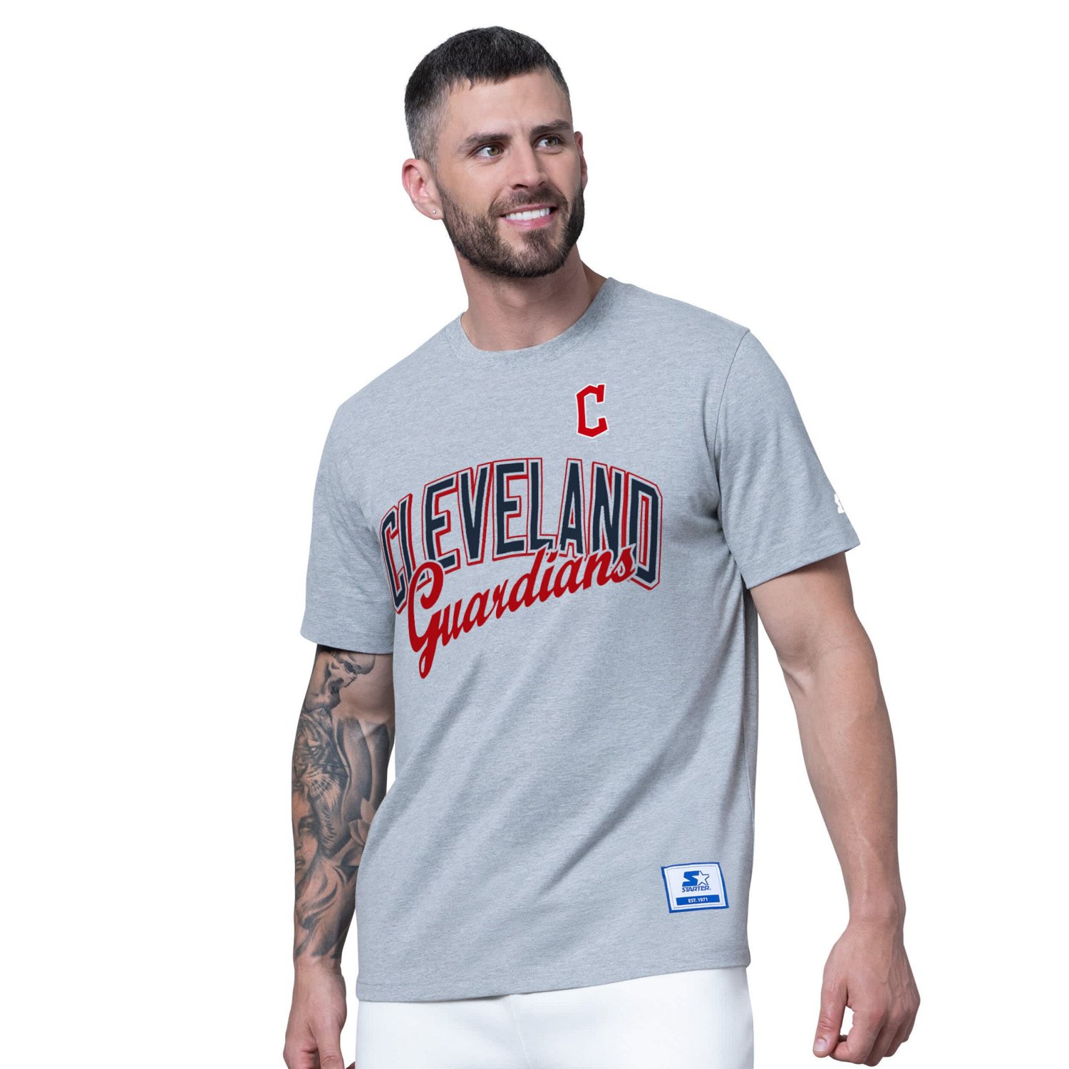 Starter Heather Gray Cleveland Guardians Two-Pack T-Shirt Set - view number 4