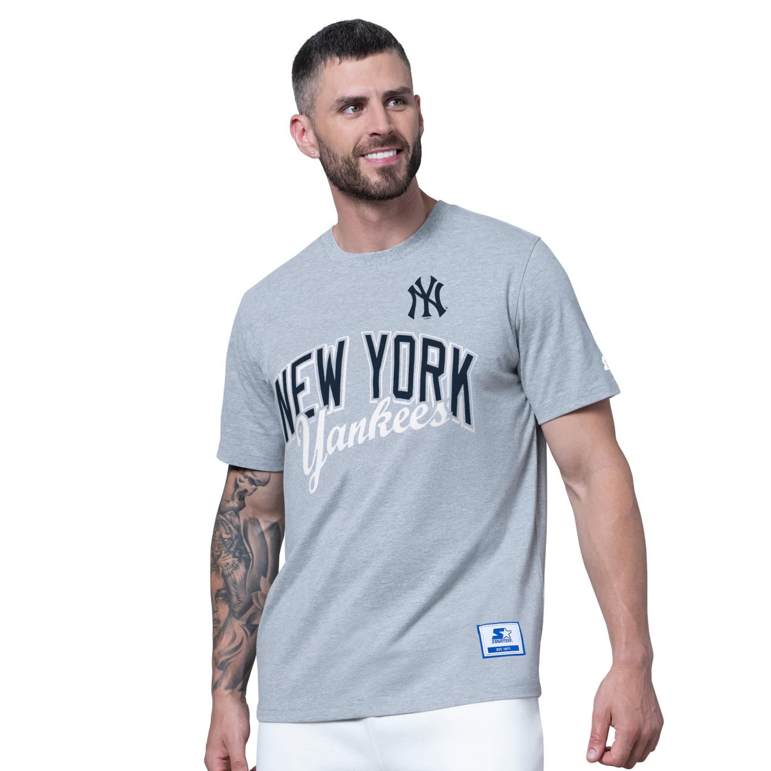 Starter Heather Gray New York Yankees Two-Pack T-Shirt Set - view number 4