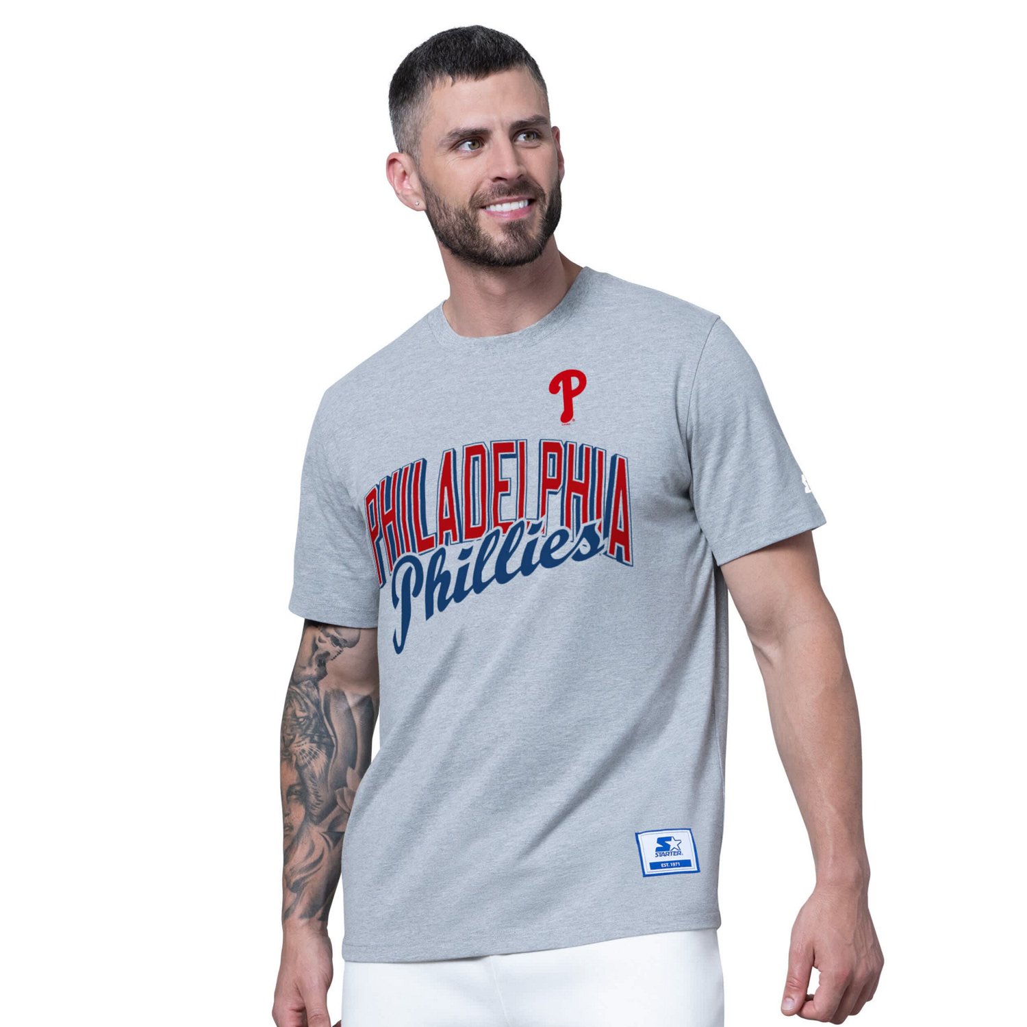 Starter Heather Gray Philadelphia Phillies Two-Pack T-Shirt Set - view number 4