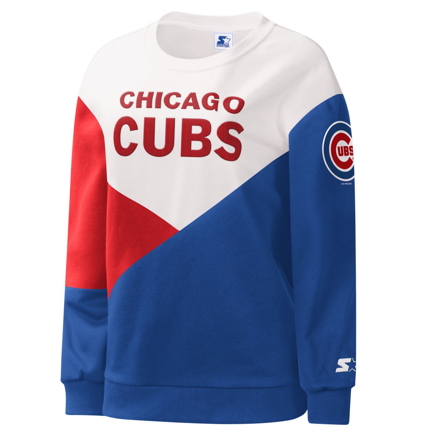 Starter Royal Chicago Cubs Shutout Pullover Sweatshirt - view number 2