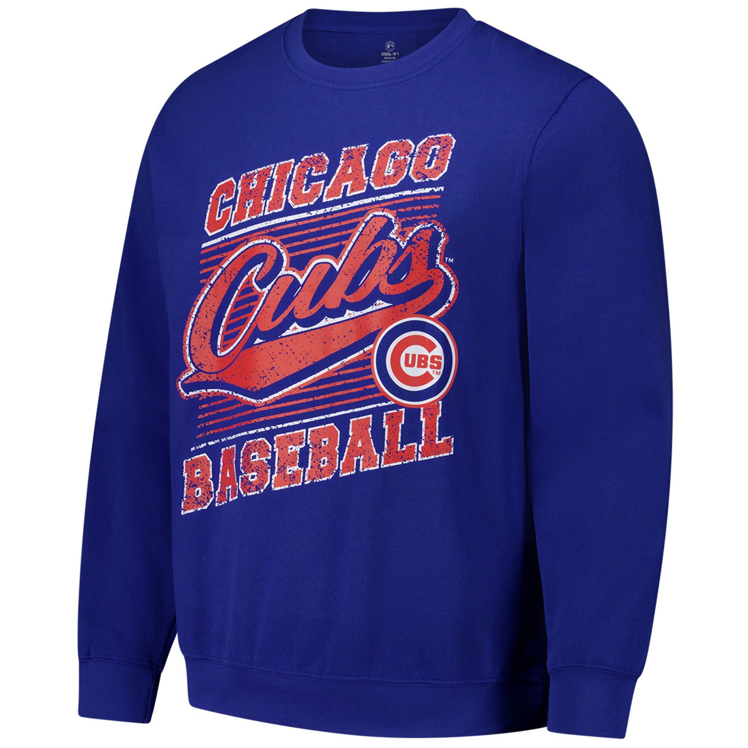 Stitches Chicago Cubs Lightweight Crew Sweatshirt - view number 2