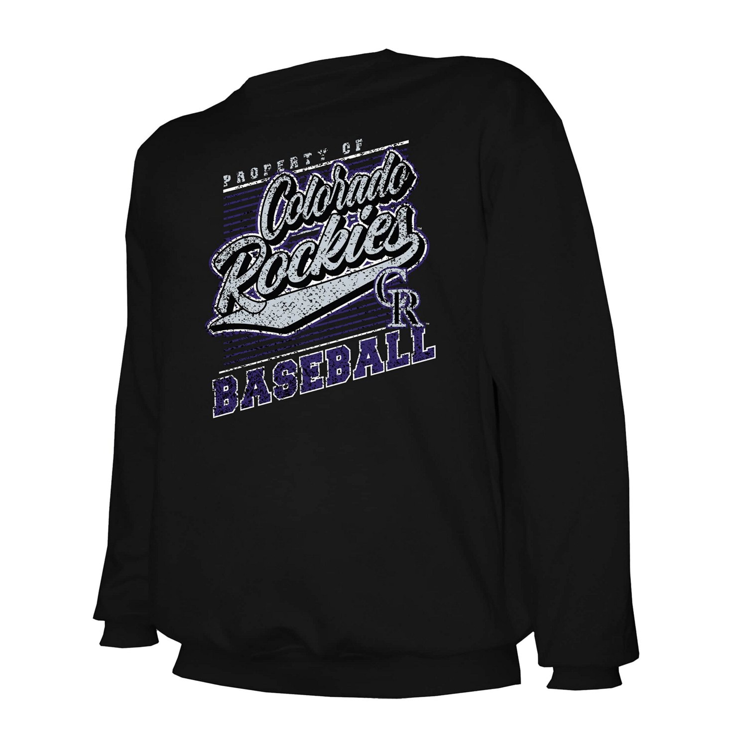Stitches Colorado Rockies Lightweight Crew Sweatshirt - view number 2