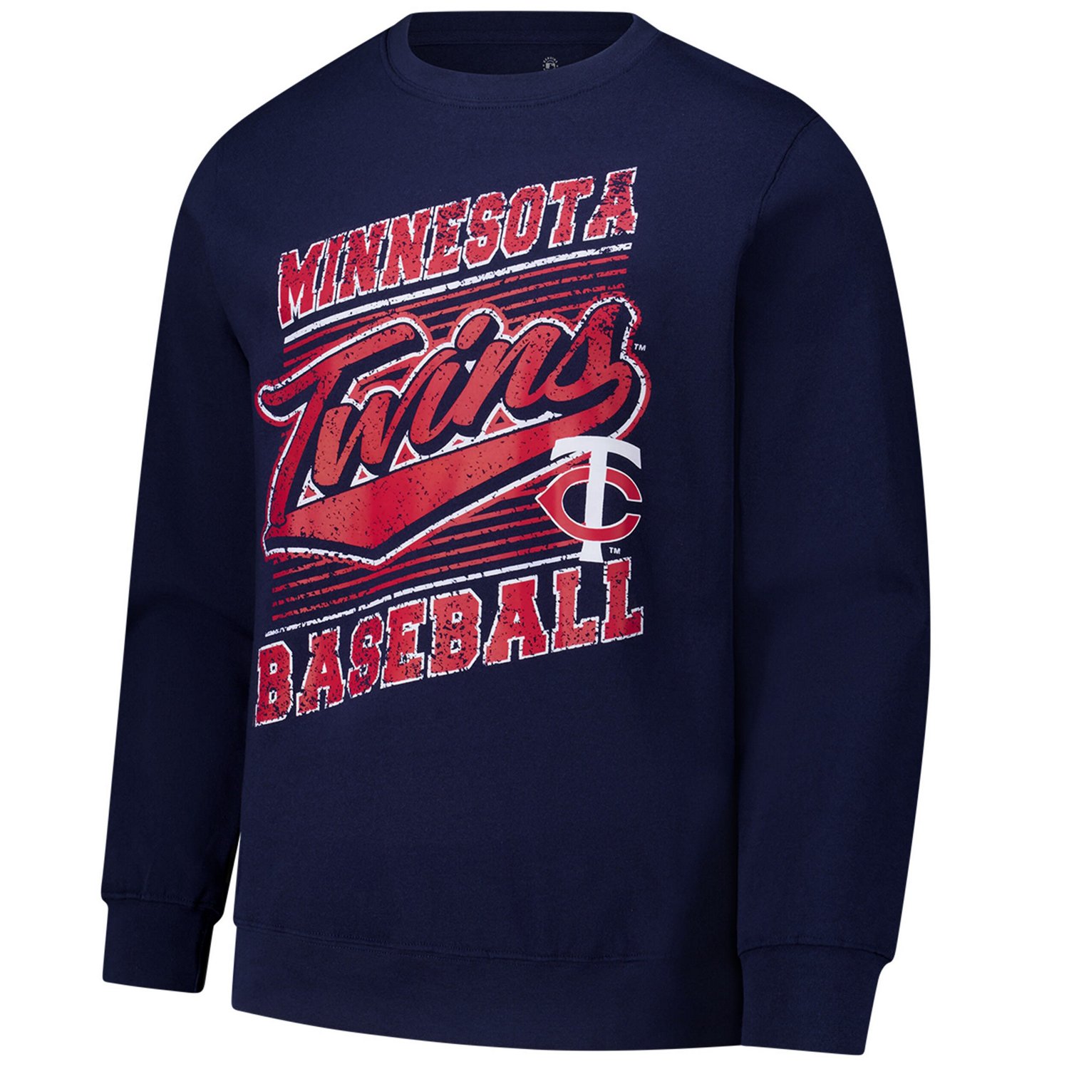 Stitches Minnesota Twins Lightweight Crew Sweatshirt - view number 2