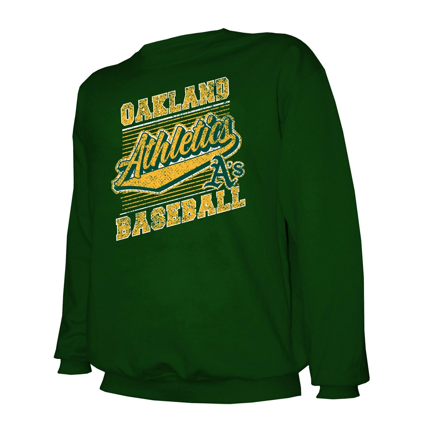Stitches Oakland Athletics Lightweight Crew Sweatshirt - view number 2