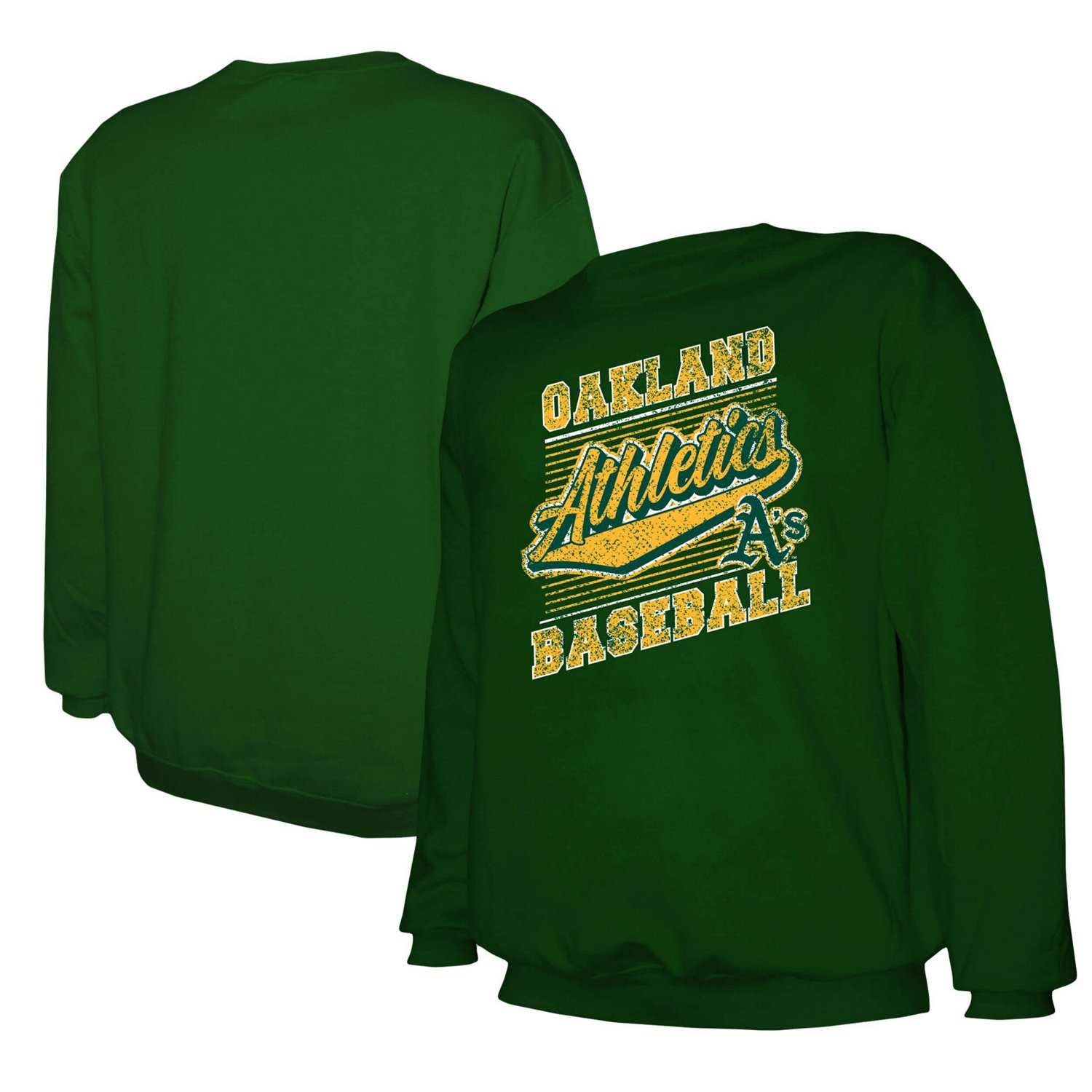 Stitches Oakland Athletics Lightweight Crew Sweatshirt - view number 1