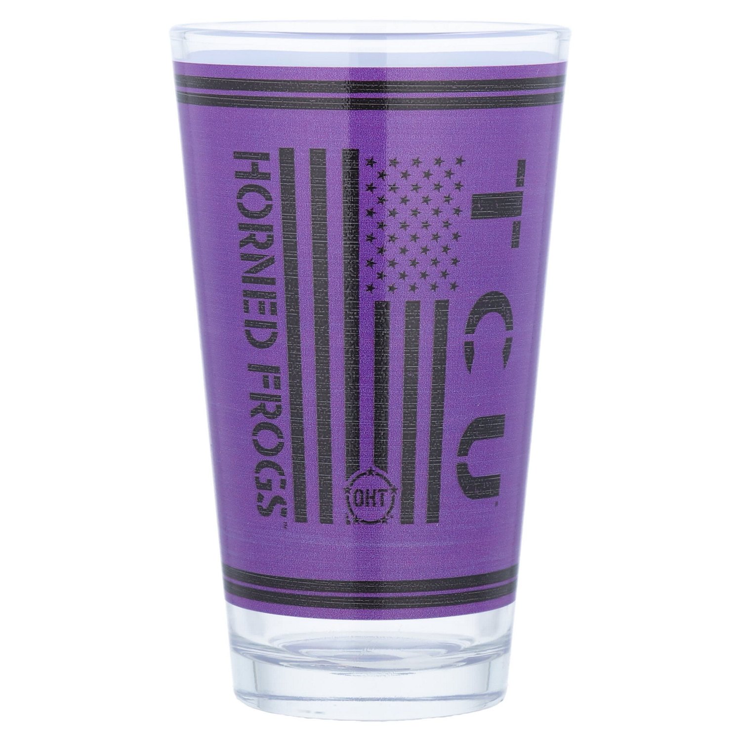 TCU Horned Frogs 16oz OHT Military Appreciation Pint Glass - view number 2
