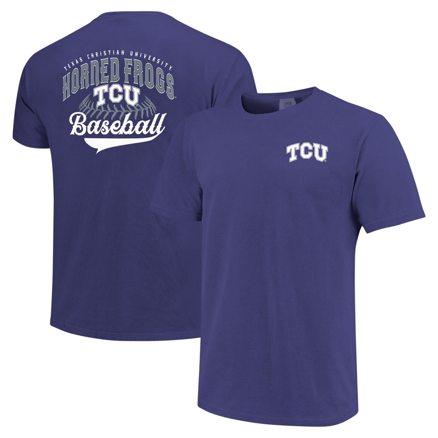 TCU Horned Frogs Baseball Comfort Colors T-Shirt