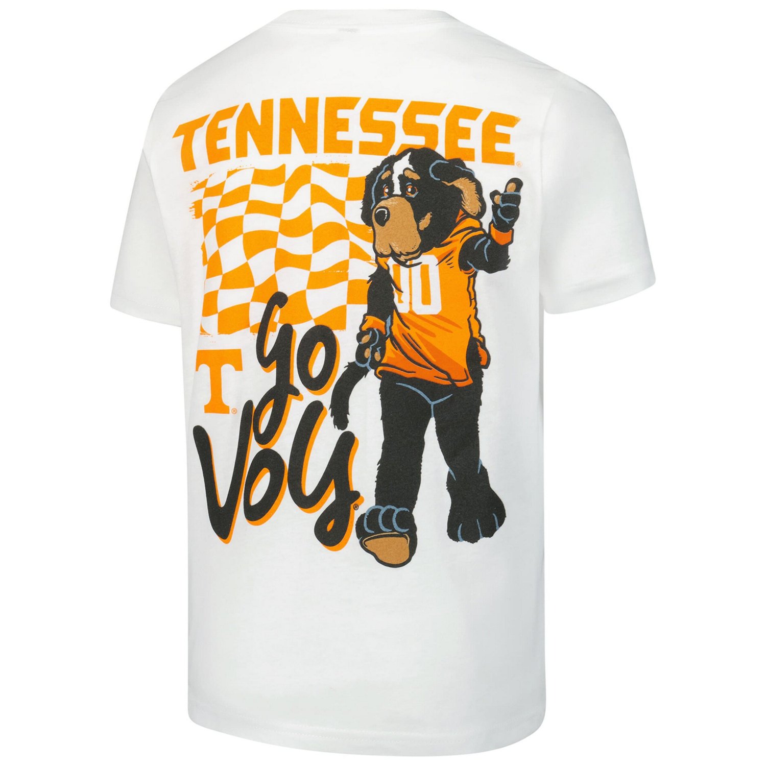 Tennessee Volunteers Mascot Checkerboard Premium Hyperlocal T-Shirt - view number 3