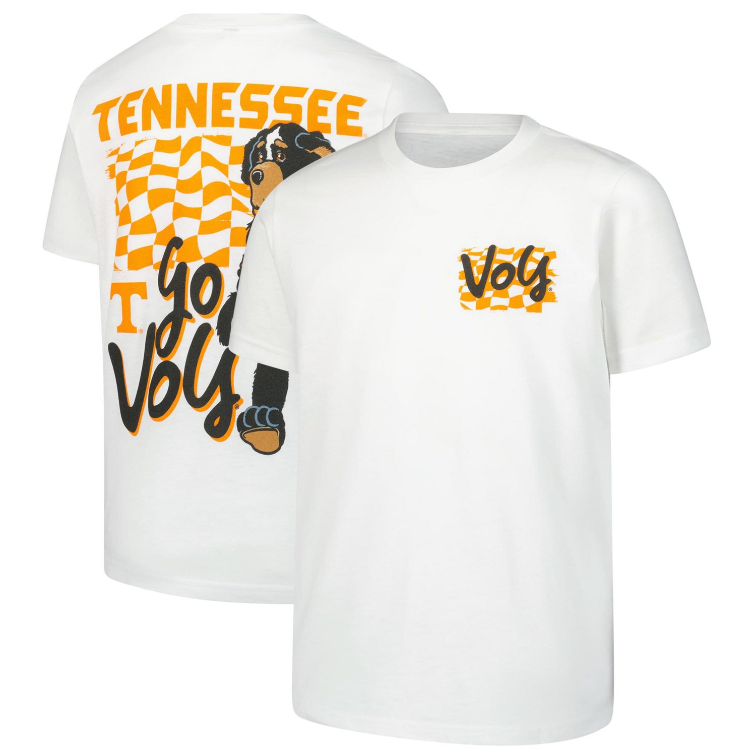 Tennessee Volunteers Mascot Checkerboard Premium Hyperlocal T-Shirt - view number 1