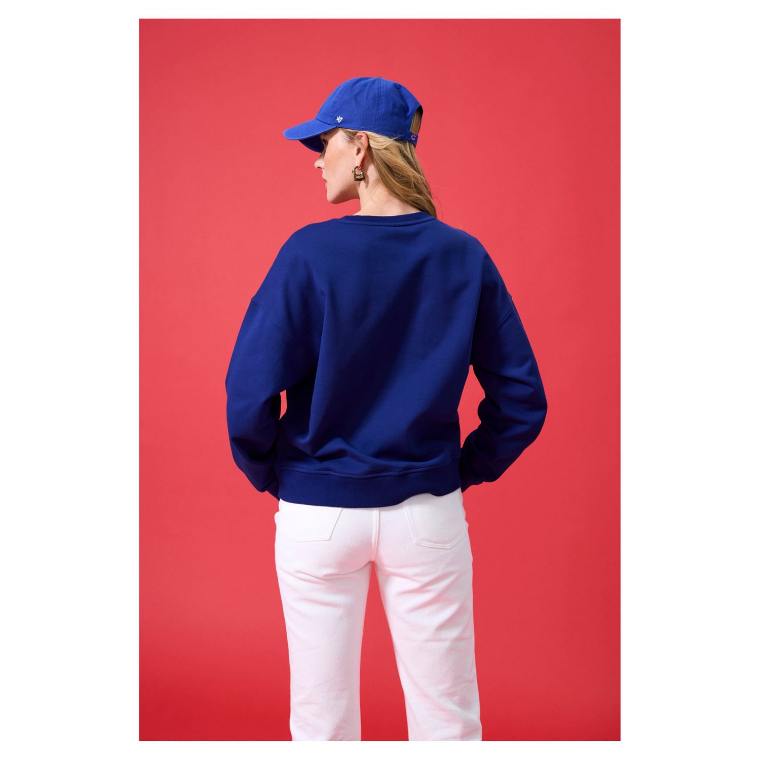 Terez Chicago Cubs Oversized Gemstone Logo Sweatshirt - view number 2