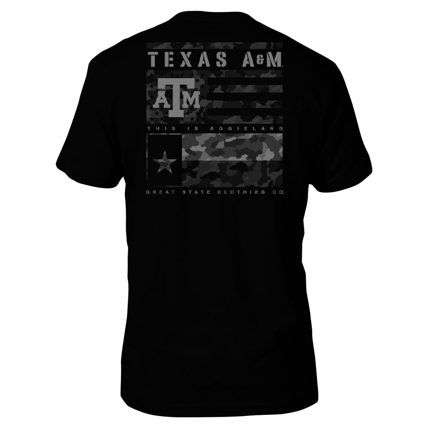 Texas AM Aggies Camo Flag Panel T-Shirt - view number 3