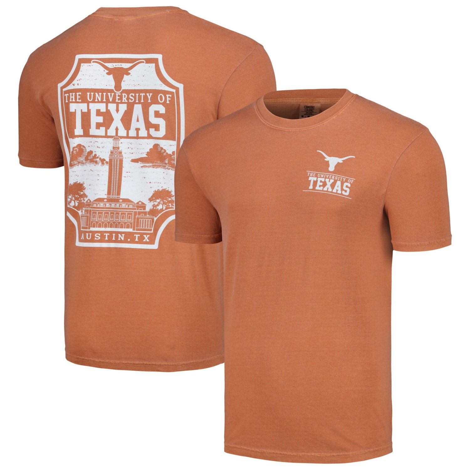 Texas Longhorns Campus Badge Comfort Colors T-Shirt