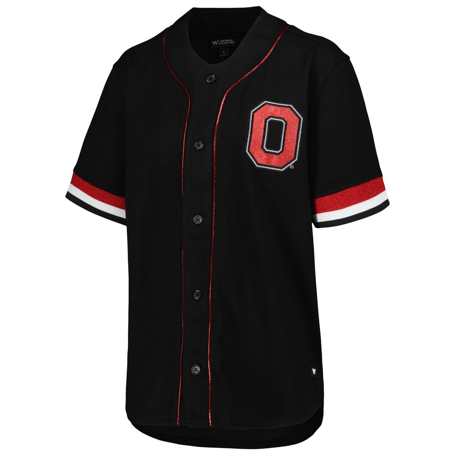 The Wild Collective Ohio State Buckeyes Button-Up Baseball Shirt - view number 2