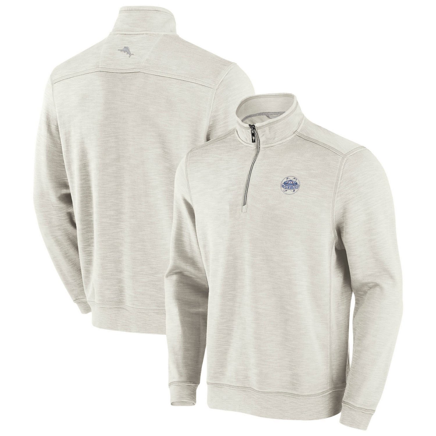 Tommy Bahama Houston Astros Sport Tobago Bay Tri-Blend Half-Zip Sweatshirt