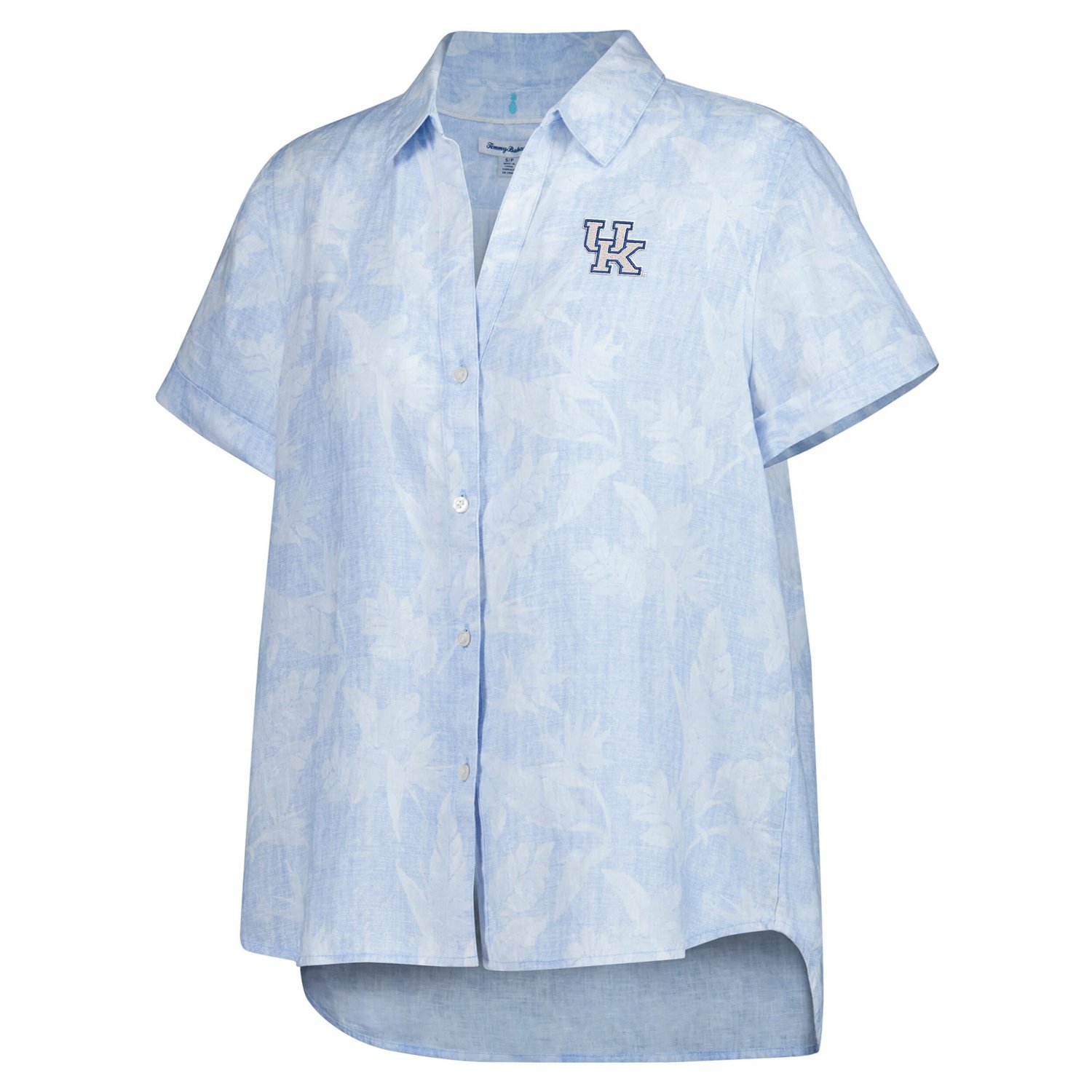 Tommy Bahama Light Kentucky Wildcats Legacy Leaves Camp Button-Up Shirt - view number 2