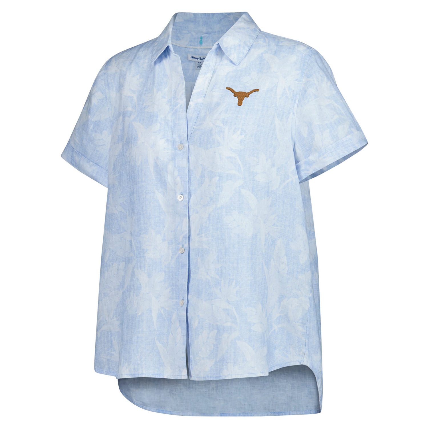 Tommy Bahama Light Texas Longhorns Legacy Leaves Camp Button-Up Shirt - view number 2