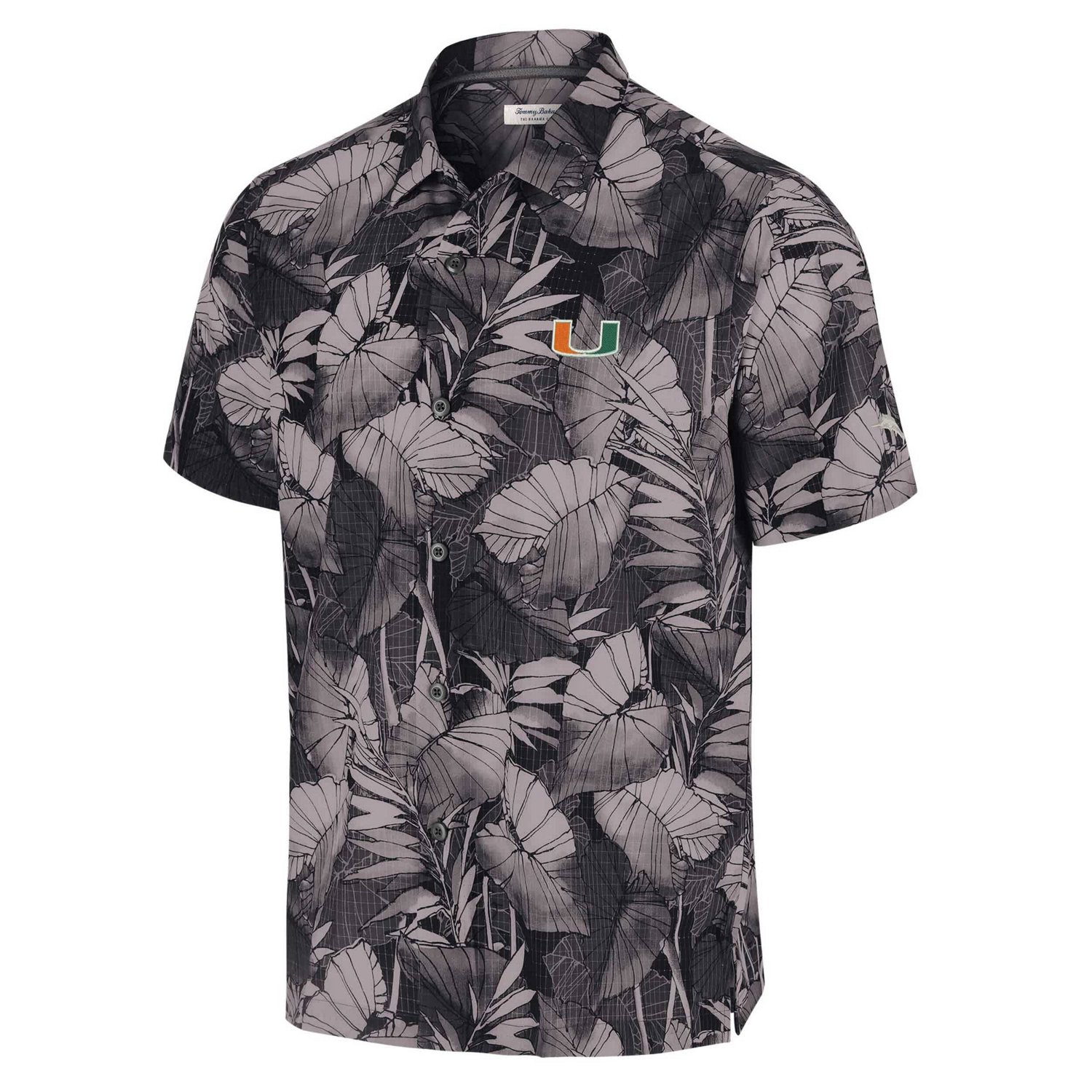 Tommy Bahama Miami Hurricanes Coast Nuevo Fronds Button-Up Shirt - view number 2