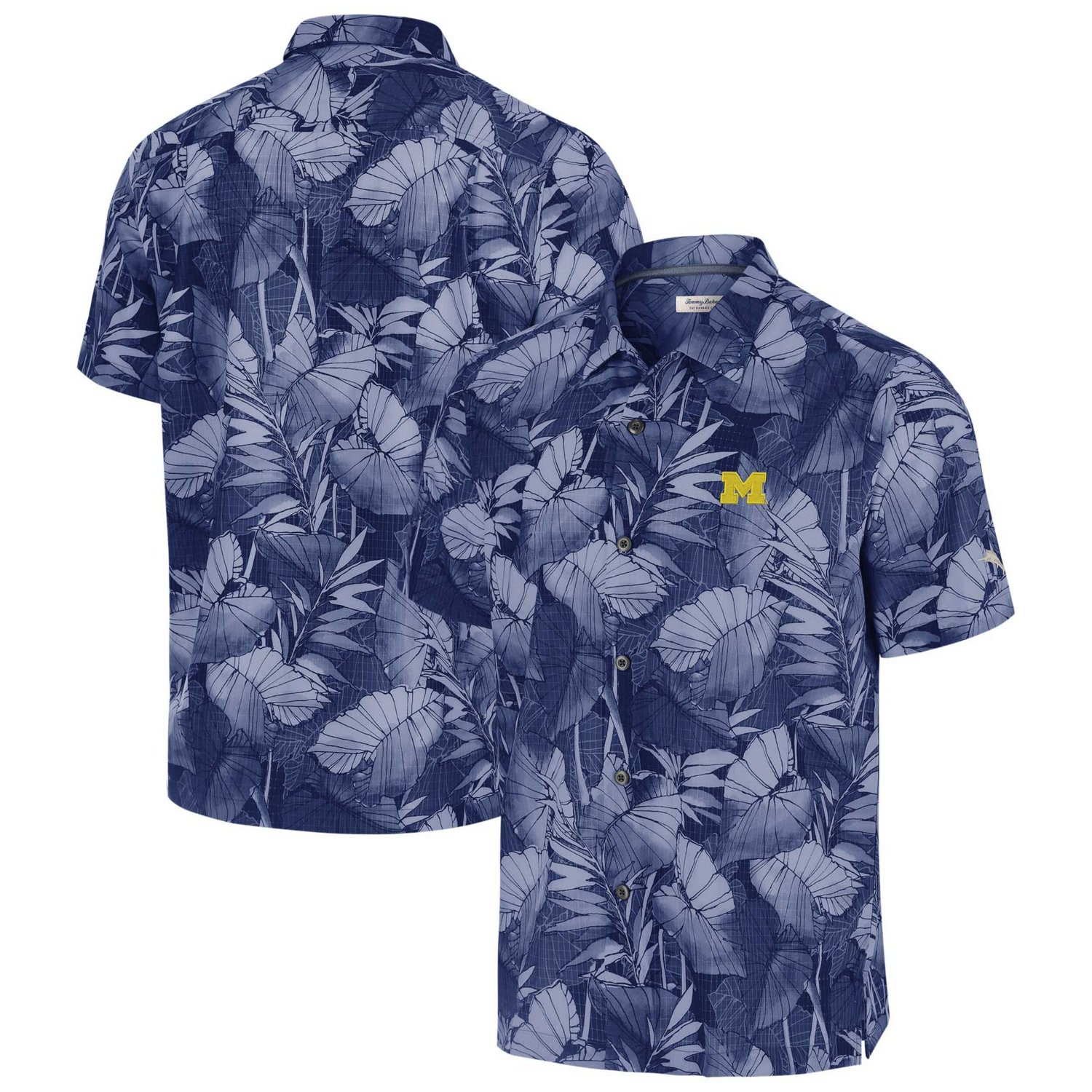 Tommy Bahama Michigan Wolverines Coast Nuevo Fronds Button-Up Shirt