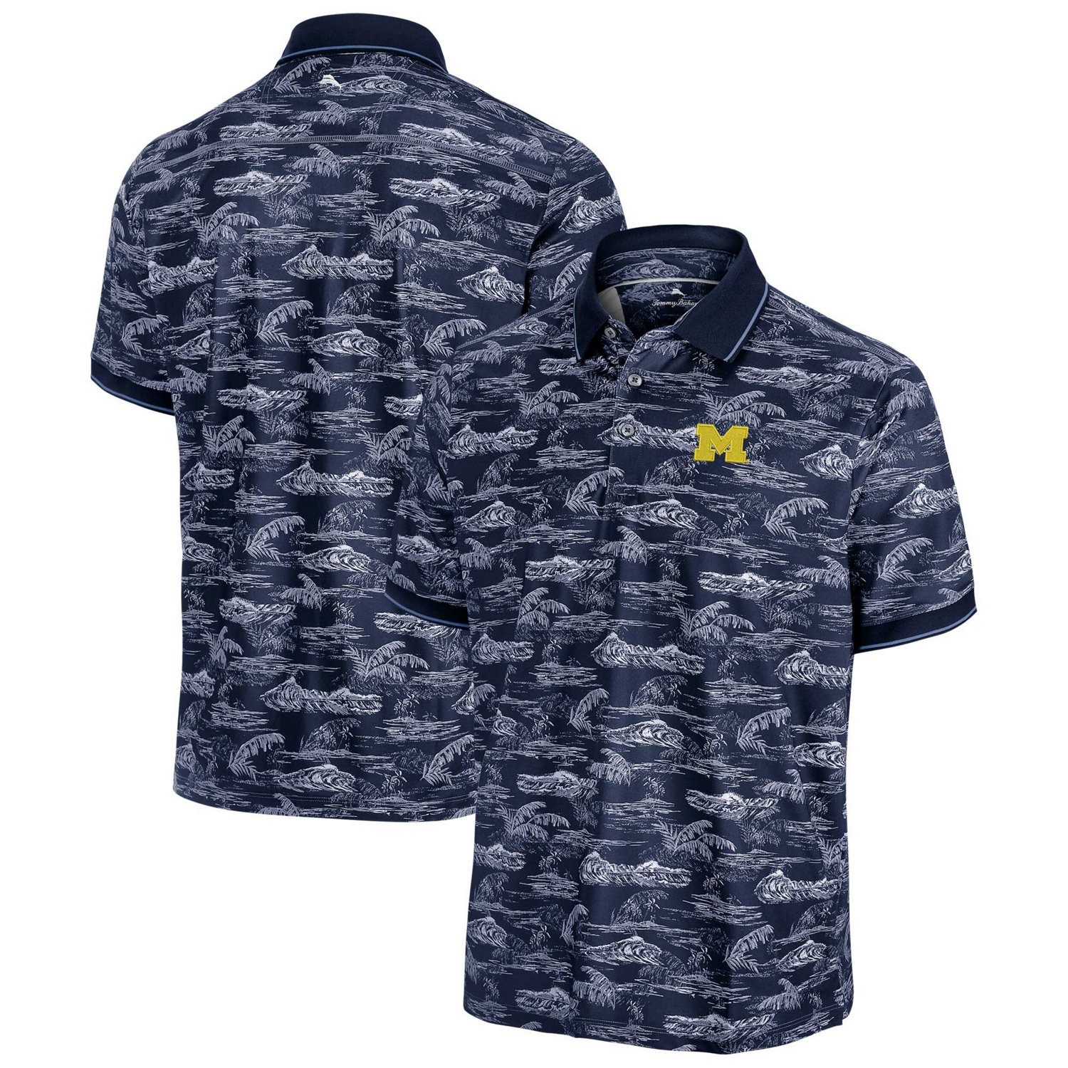 Tommy Bahama Michigan Wolverines Sport Bay View Polo