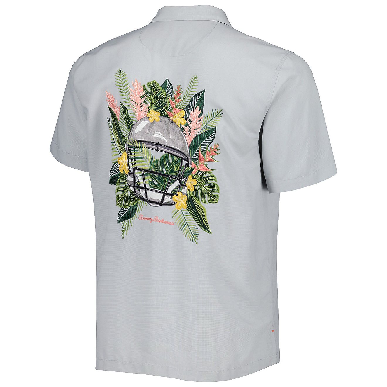 Tommy Bahama North Carolina Tar Heels Coconut Point Frondly Fan Camp IslandZone Button-Up Shirt                                  - view number 3