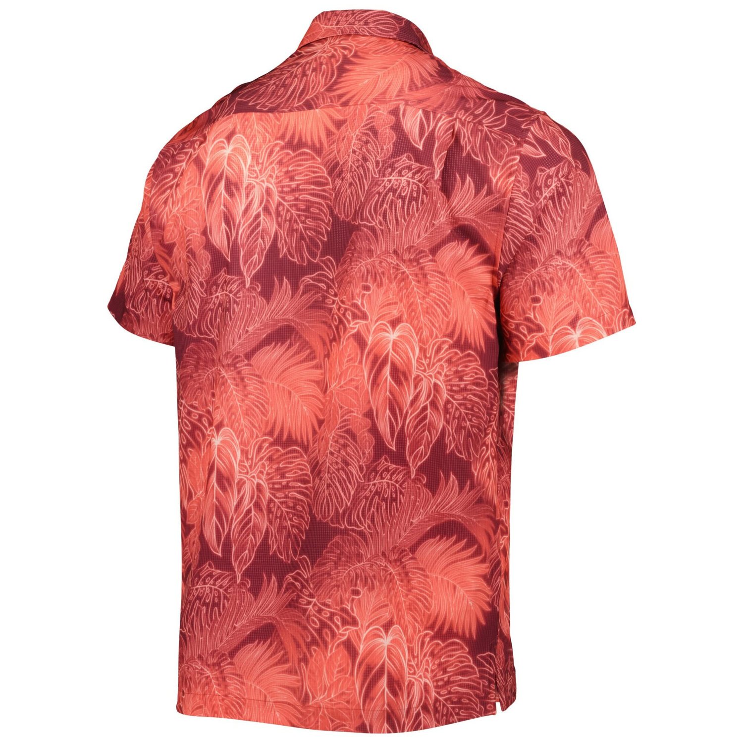 Tommy Bahama Ohio State Buckeyes Big  Tall Coast Luminescent Fronds IslandZone Button-Up Camp Shirt