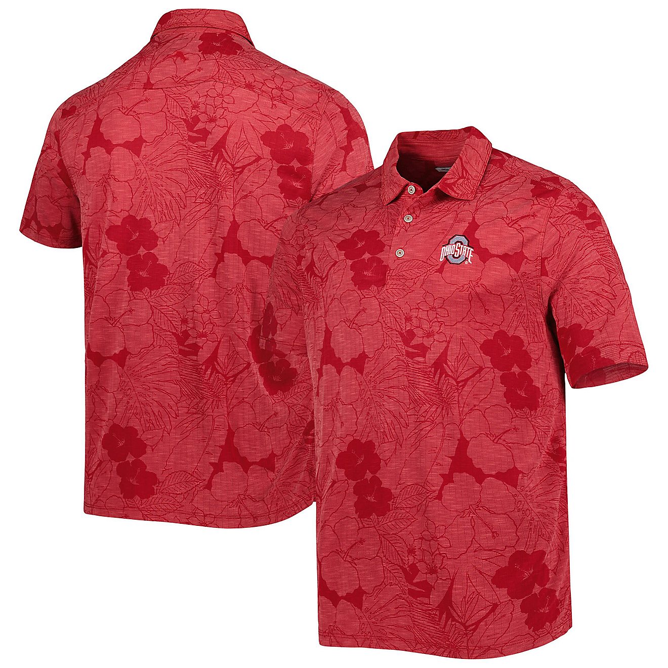 Tommy Bahama Ohio State Buckeyes Miramar Blooms Polo                                                                             - view number 1